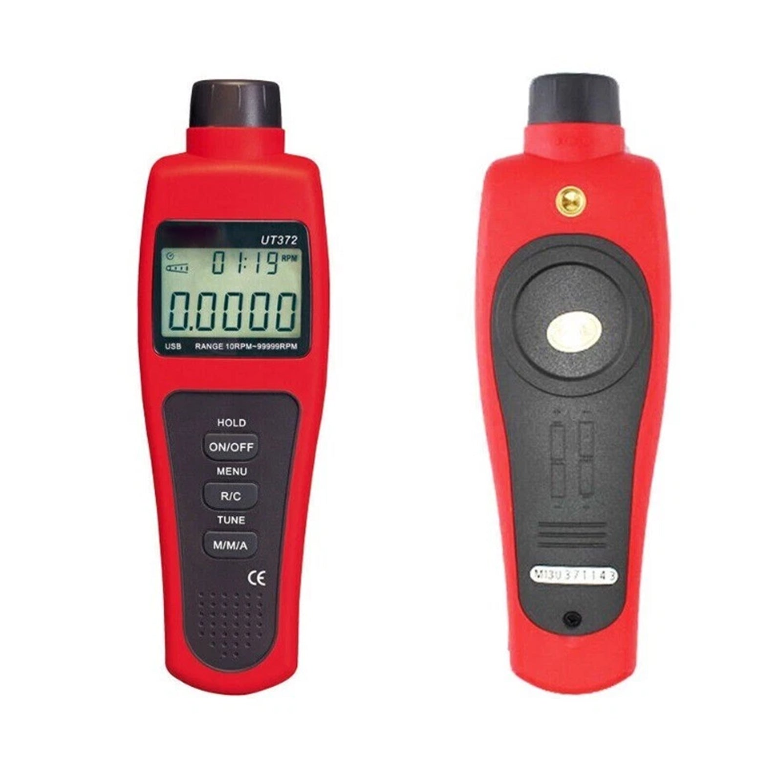 UT372 Digital Laser Photo Non-Contact Tachometer Wide Range USB Interface