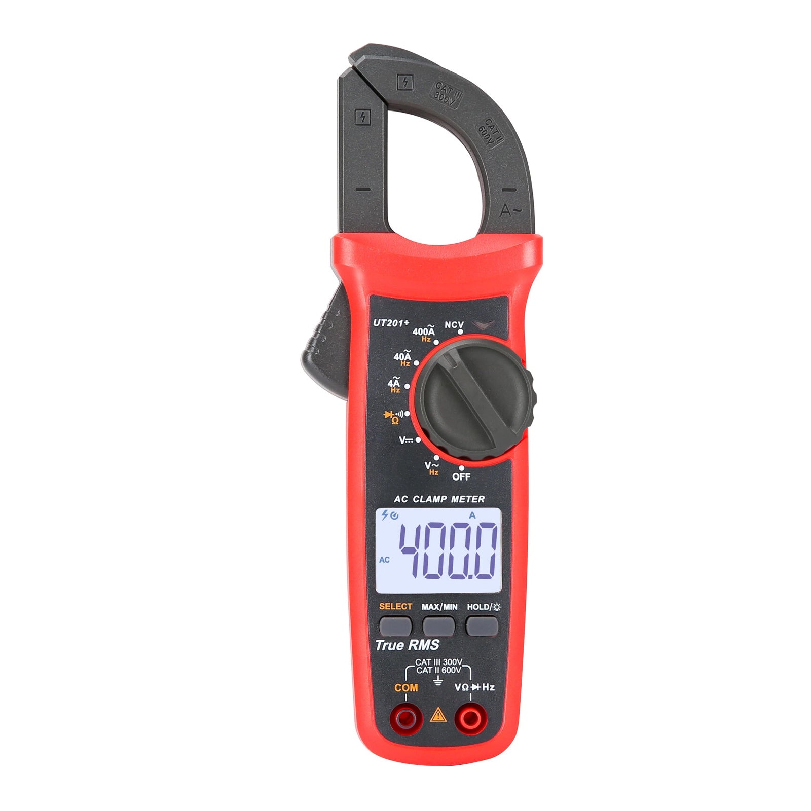 UT201+ Digital Clamp Meter 4000 Counts Multimeter Auto Range True RMS DC Current