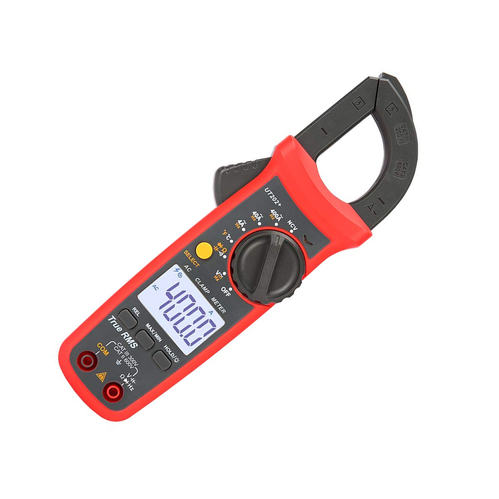 UT202+ Handheld True RMS Digital Clamp Meter Multimeter AC DC Volt NCV