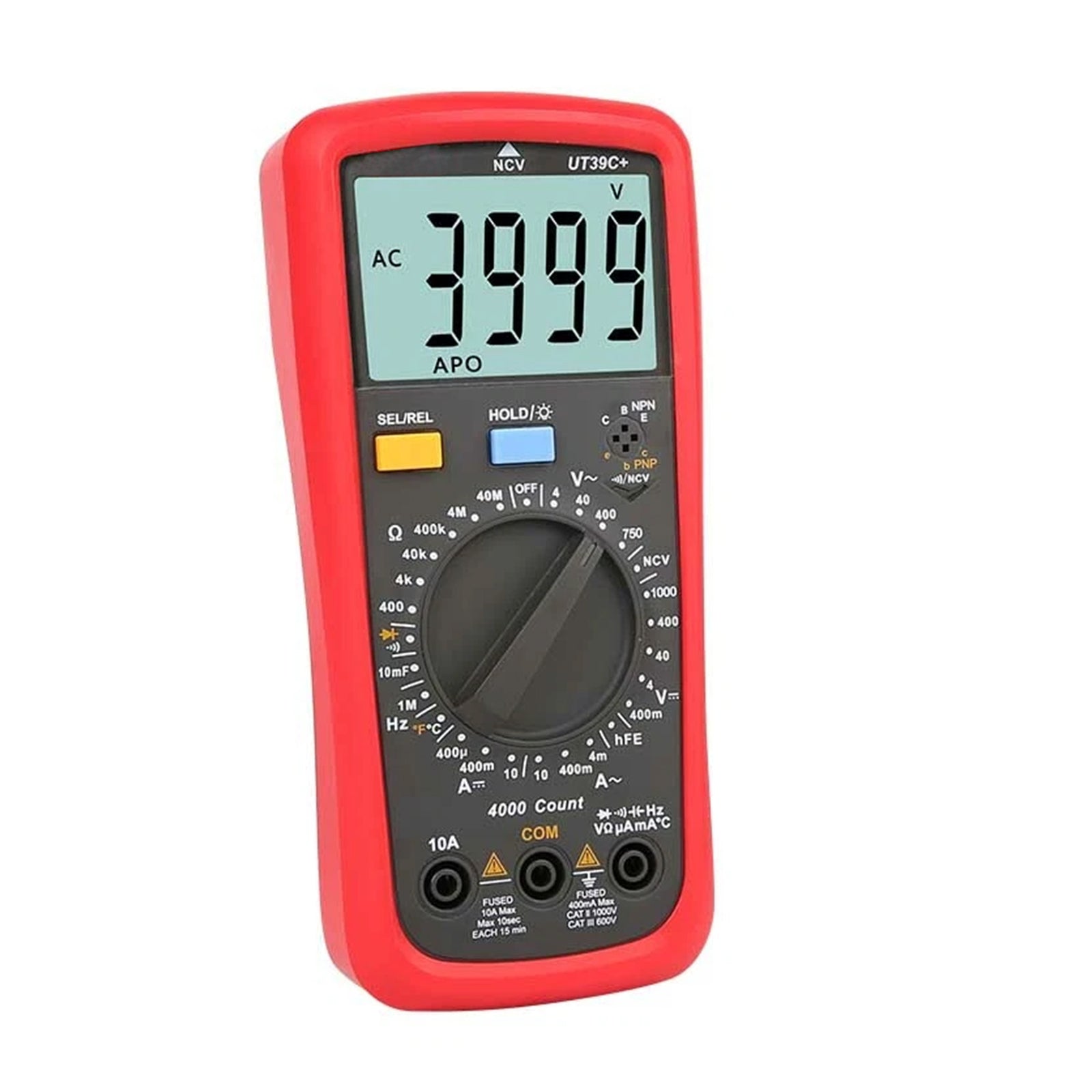 UT39C+ Digital Multimeter AC DC Voltmeter Ohm Cap Diode Tester