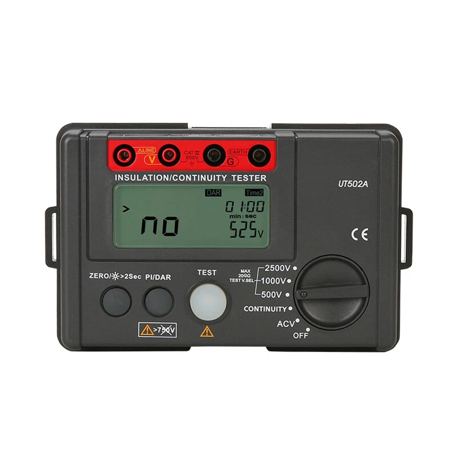 UT502A 2500V Insulation Resistance Meter Ground Tester Megohmmeter Volt
