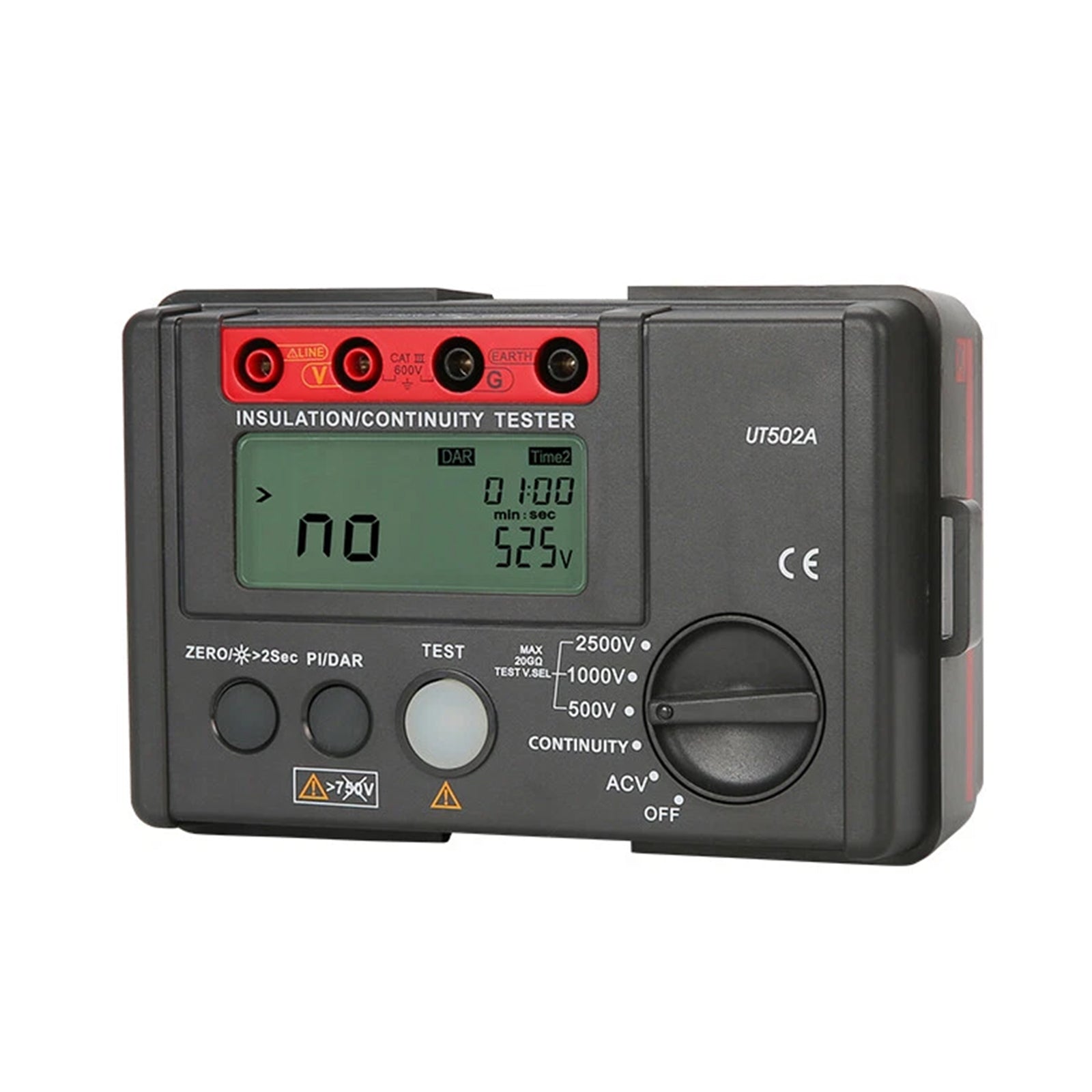 UT502A 2500V Insulation Resistance Meter Ground Tester Megohmmeter Volt