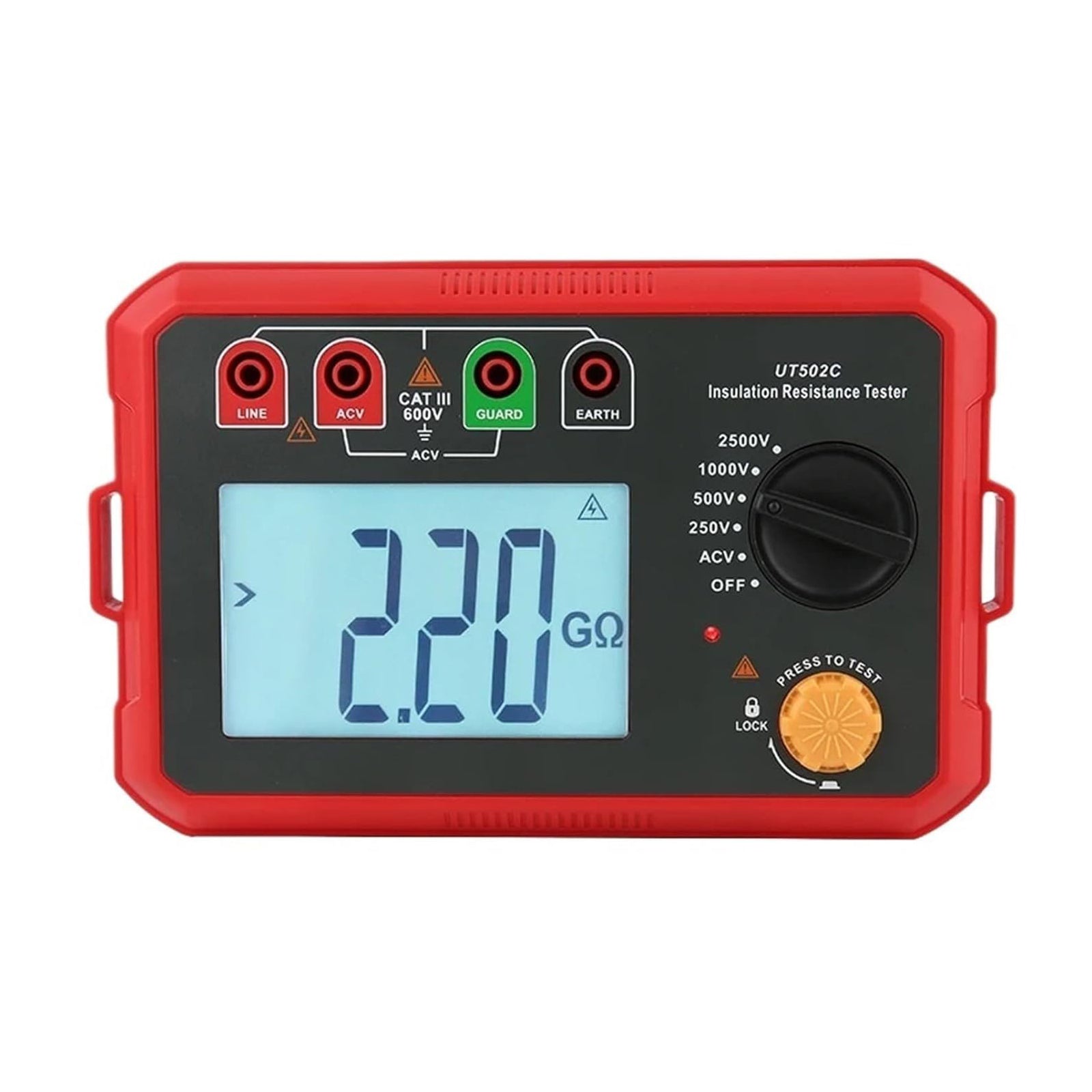 UT502C 2500V Insulation Resistance Meter Ground Tester Megohmmeter Volt