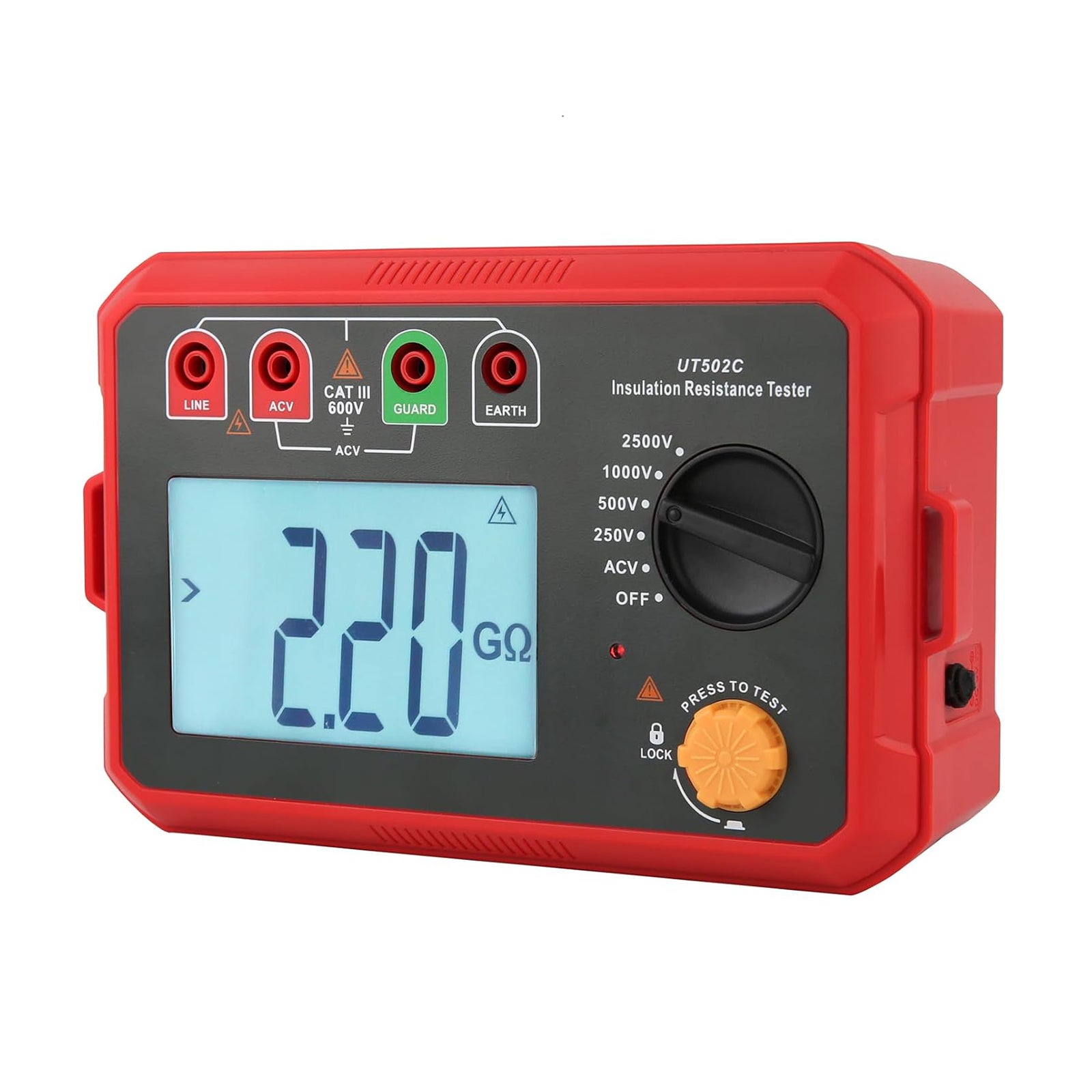 UT502C 2500V Insulation Resistance Meter Ground Tester Megohmmeter Volt