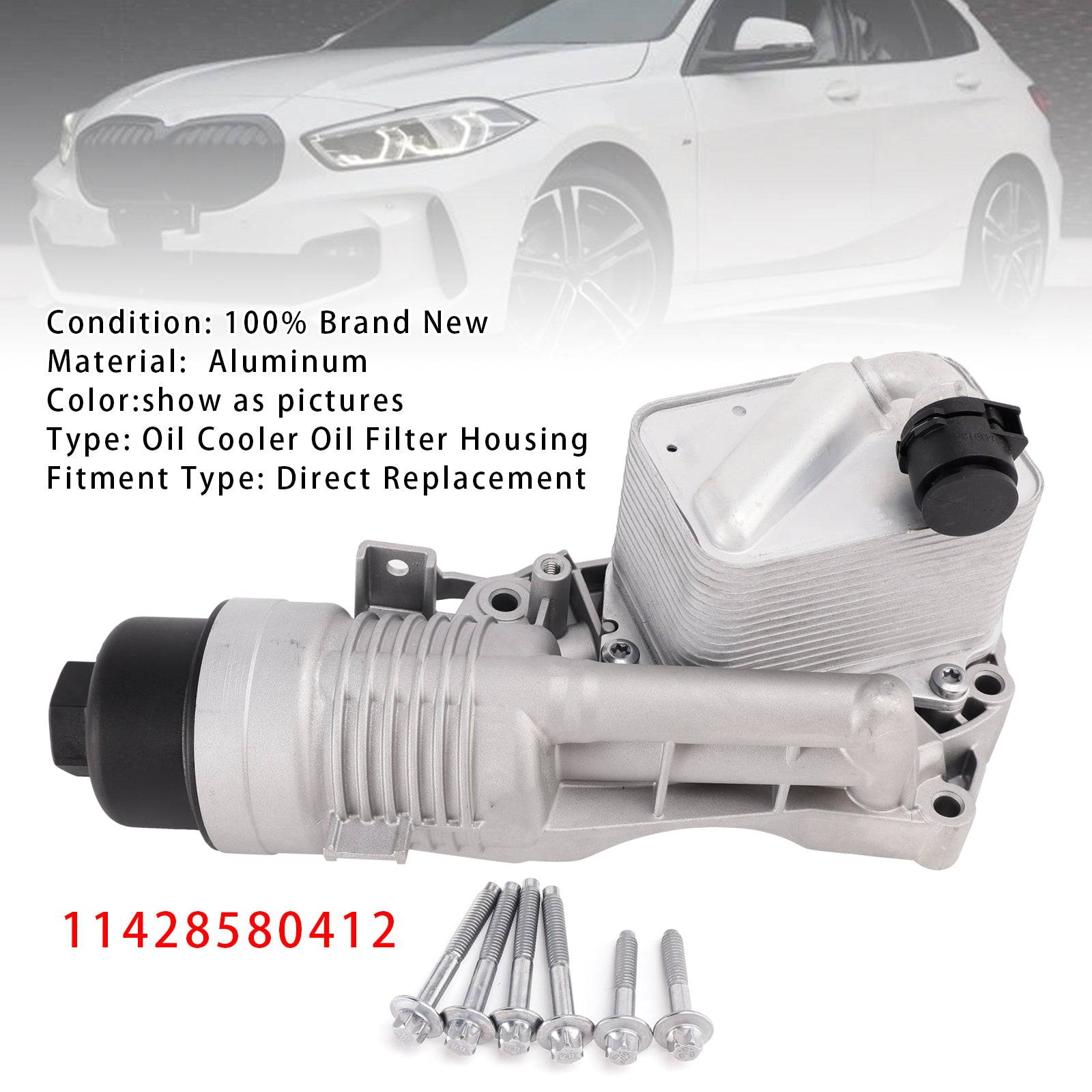 Oil Cooler Oil Filter Housing For BMW F40 F44 F45 F46 F48 F39 Mini One F55 F56