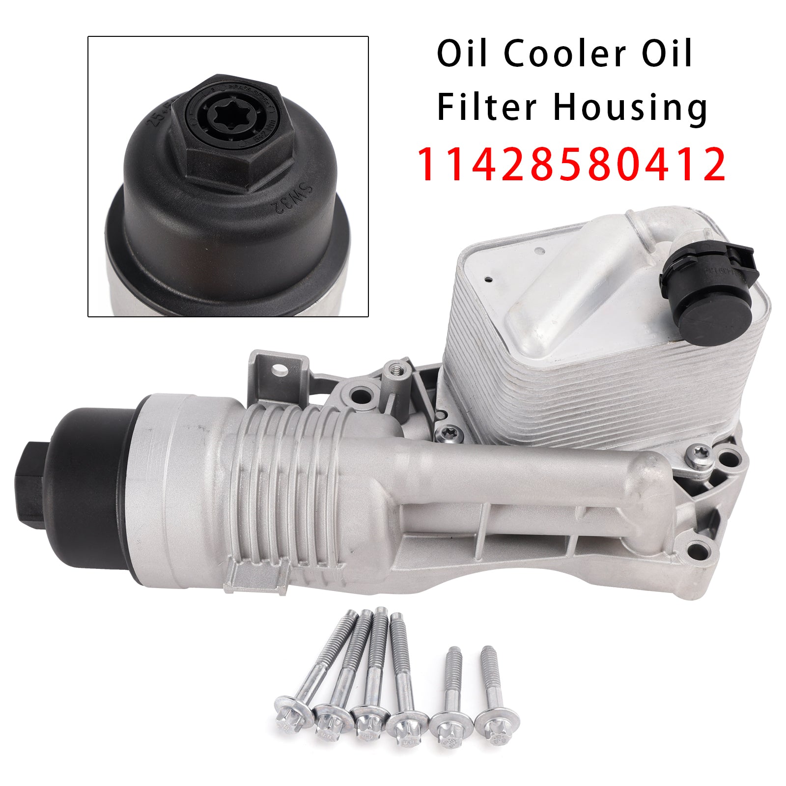 Oil Cooler Oil Filter Housing For BMW F40 F44 F45 F46 F48 F39 Mini One F55 F56