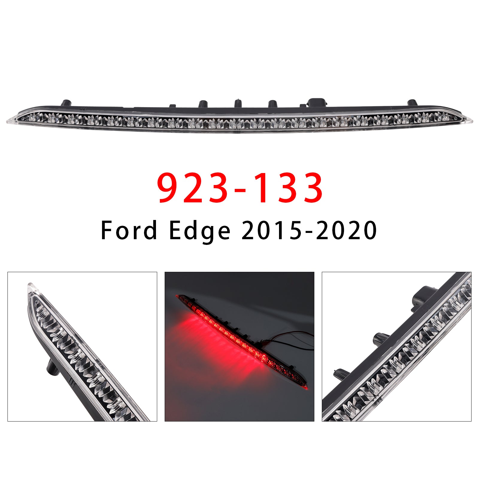 Led Third Brake Light Lamp 923-133 For Ford Edge 2015-2020 White