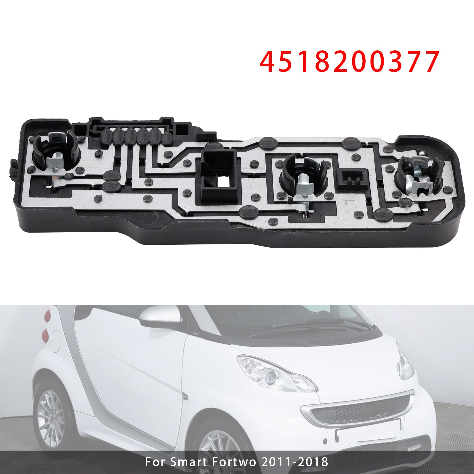 Left Taillight Lamp Bulb Socket Panel 4518200377 For Smart Fortwo 2008-2018