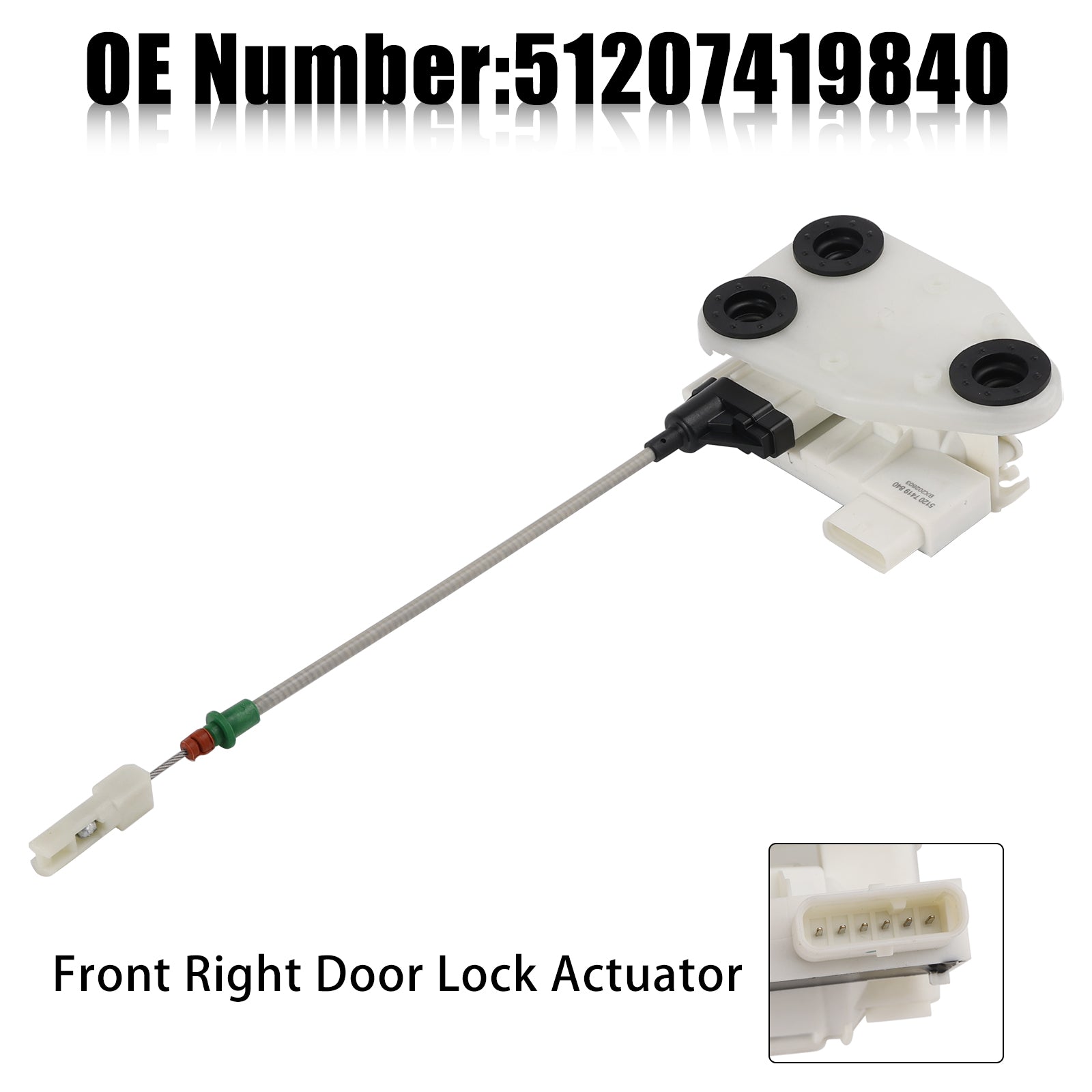 Front Right Door Lock Actuator 51207419840 For F15 F16 X5 2014-2017 X6 2018