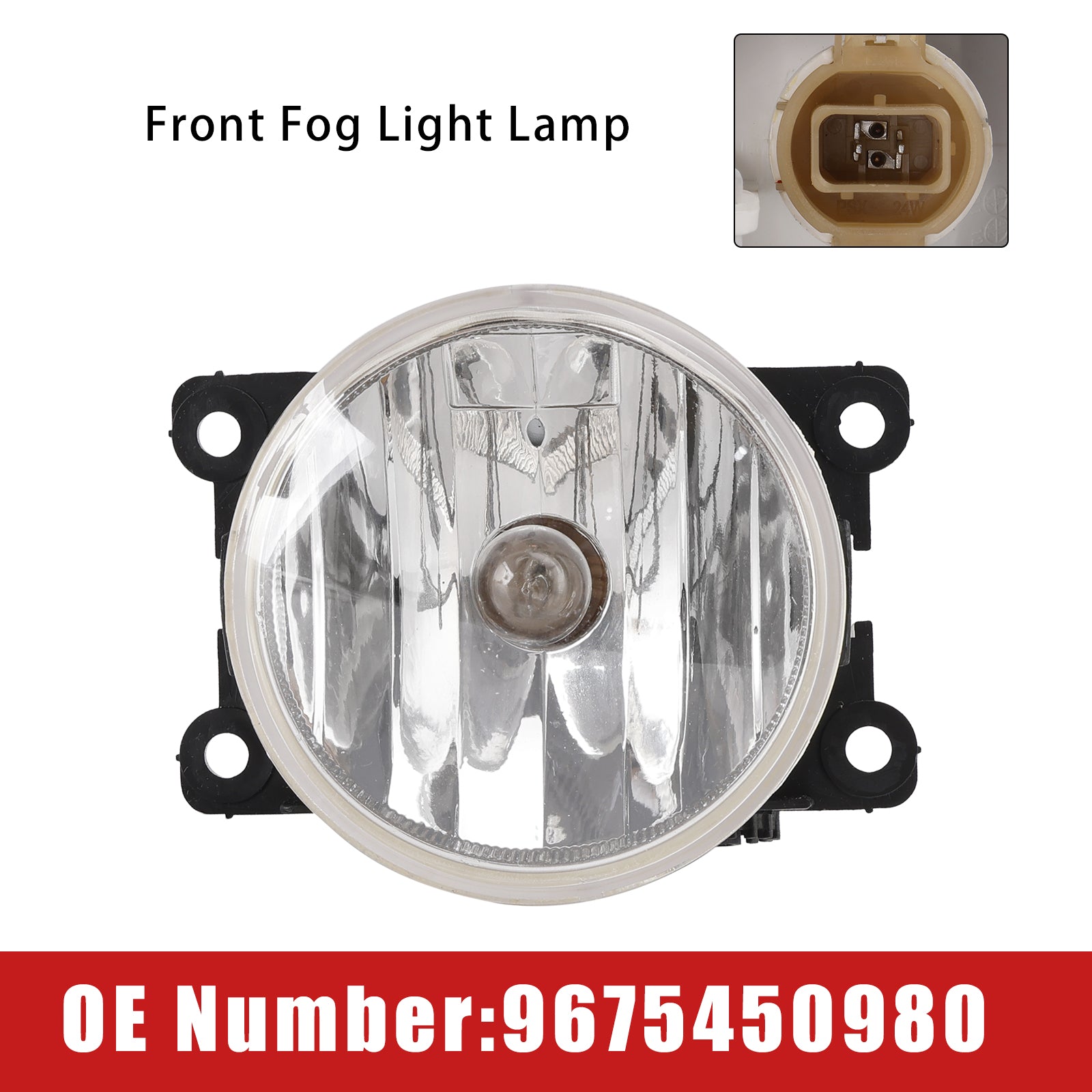 Front Fog Light Lamp 9675450980 For Peugeot 208 308 2008 2013-2019