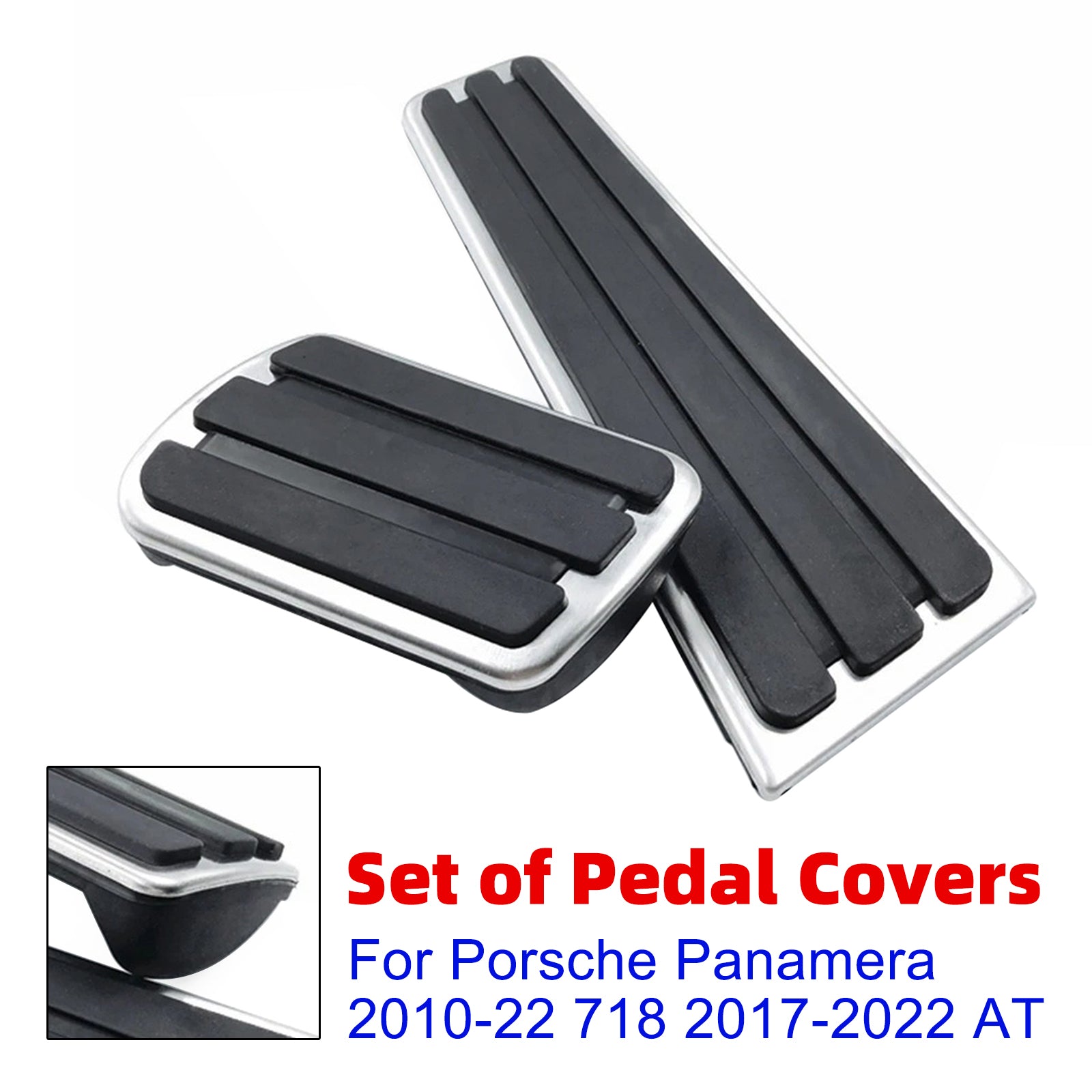 Pedal Set Pedals Pedal Caps For Porsche 718 Cayman Boxster 2017-2022 AT