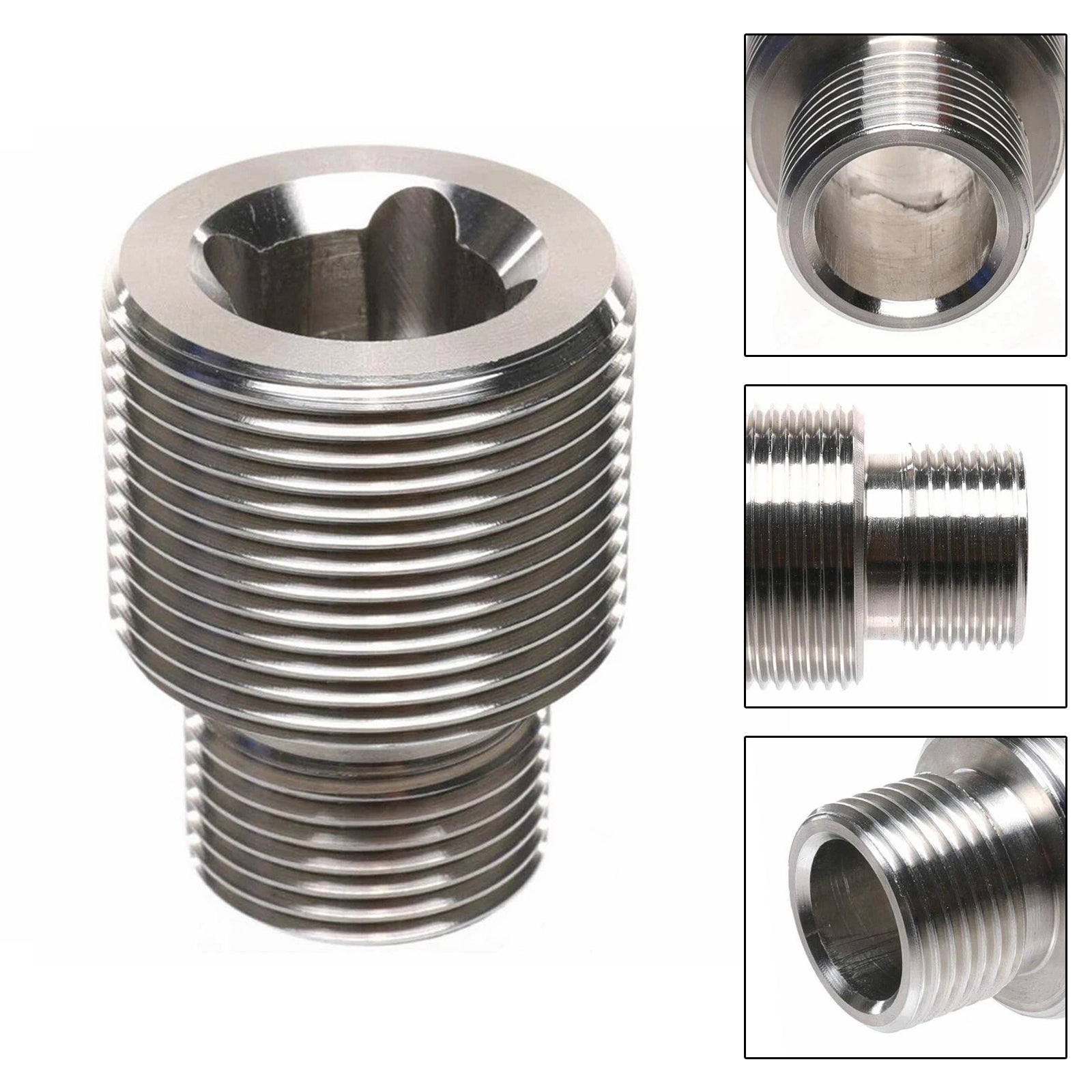 JXSS0116-SS Oil Filter Adapter 13/16"-16 to 1 1/8"-16 1R-1807