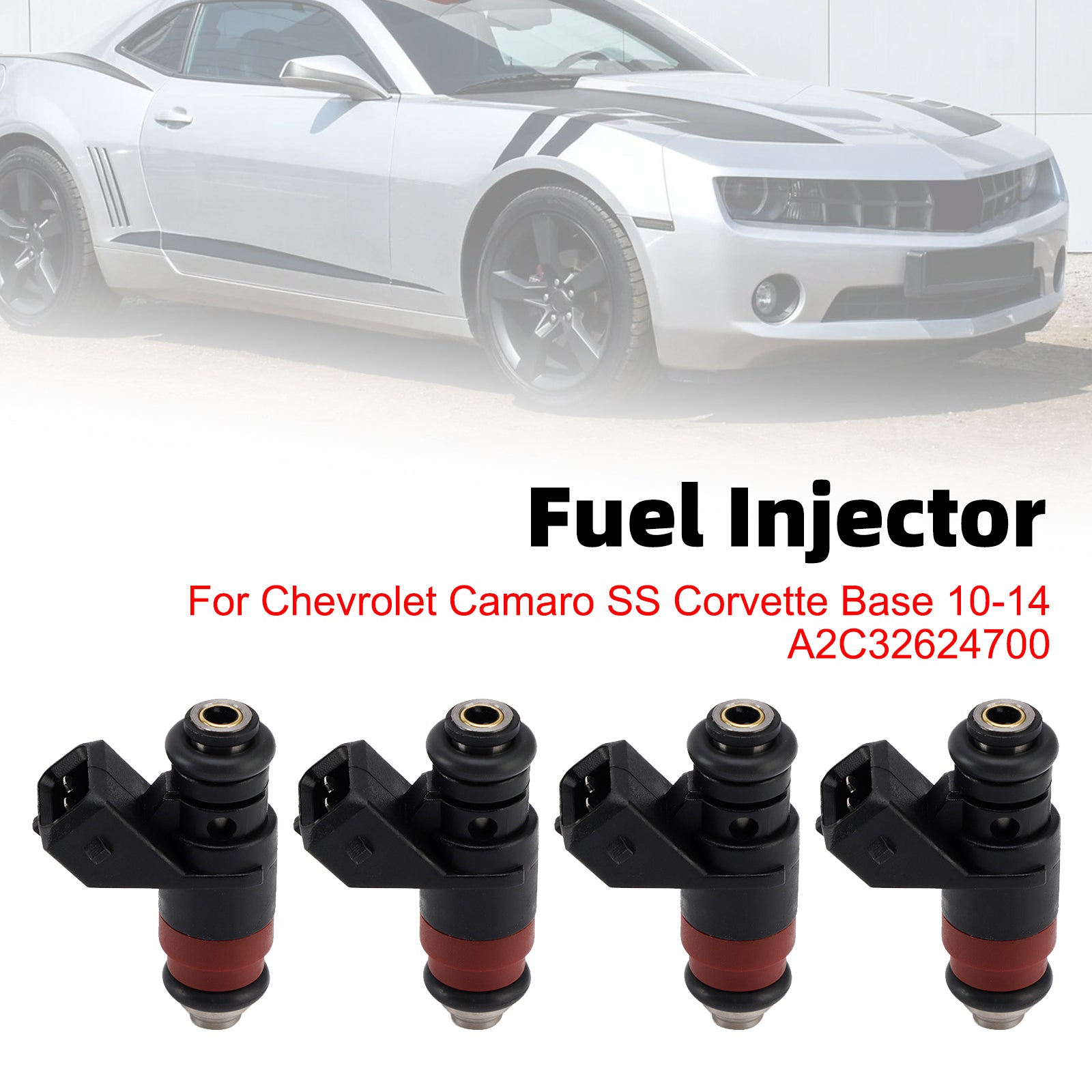 4Pcs Fuel Injector For Chevrolet Camaro SS Corvette Base 10-14 A2C32624700