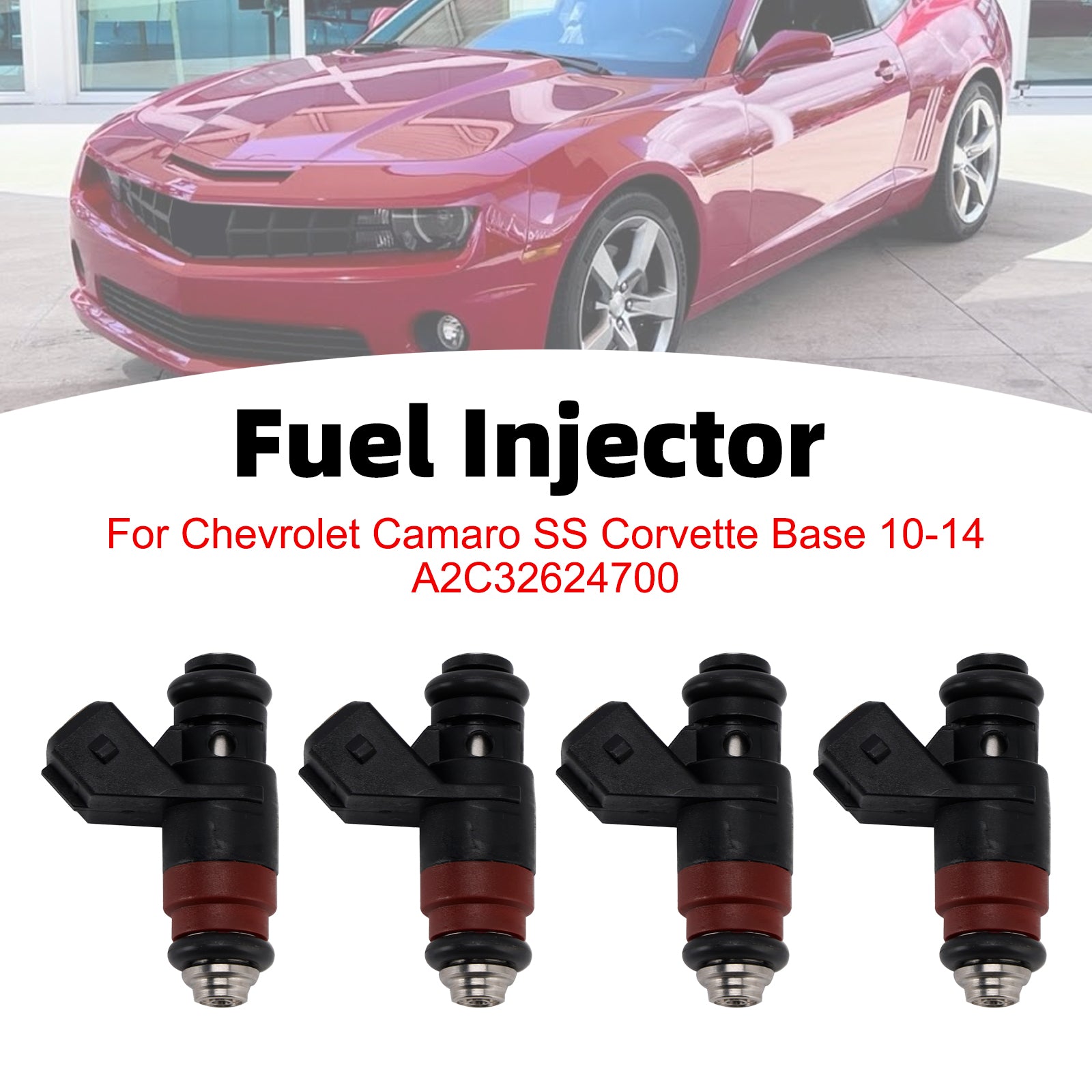 4Pcs Fuel Injector For Chevrolet Camaro SS Corvette Base 10-14 A2C32624700
