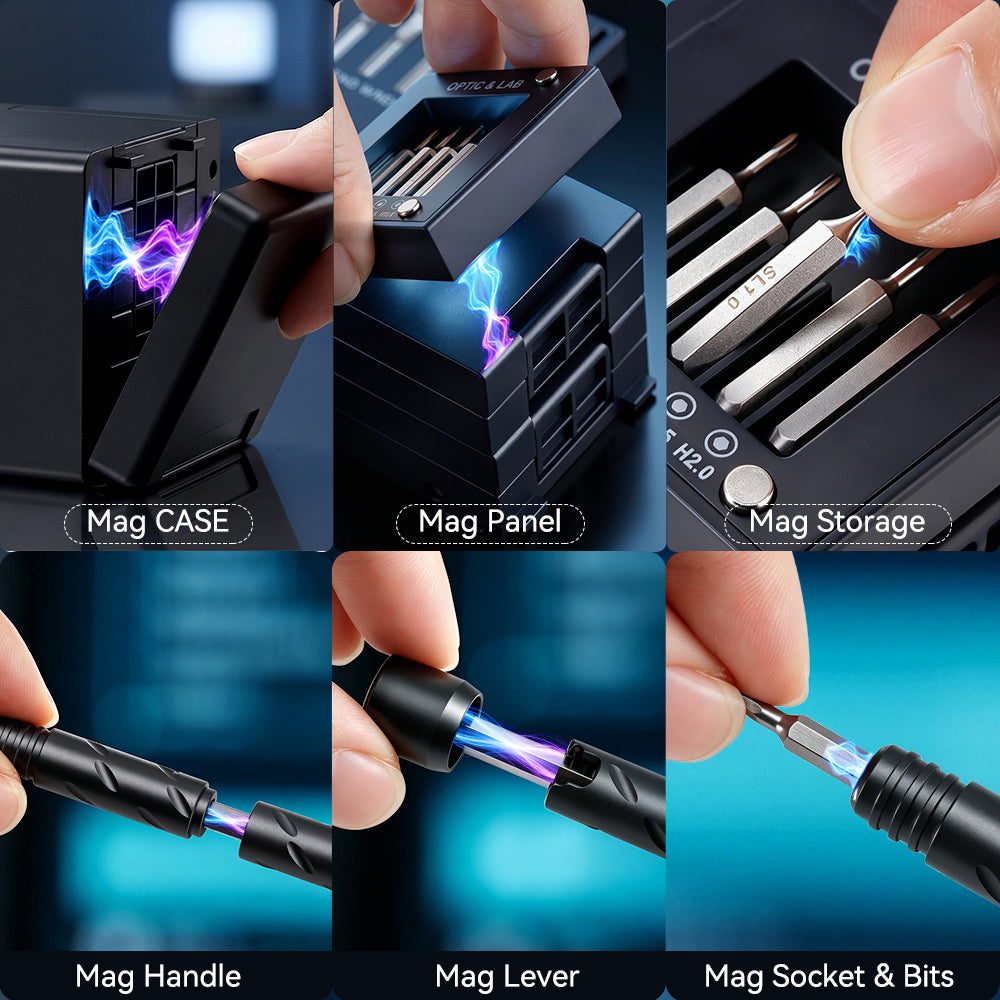 Unfold the All-in-One Home & Precision Toolkit 55 Pieces tools Screwdriver Set for iPhone