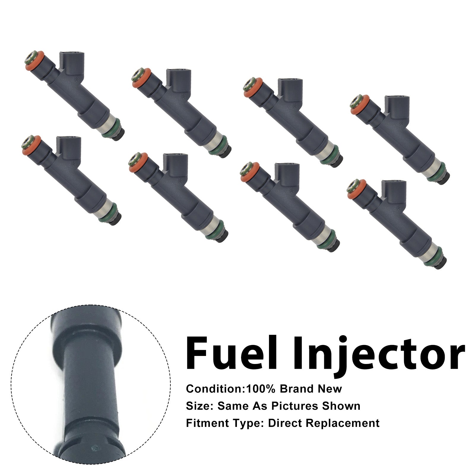 8Pcs Fuel Injector For Ford F150 2011-2014 F150 Raptor 2010-2014 AL3E-F7A