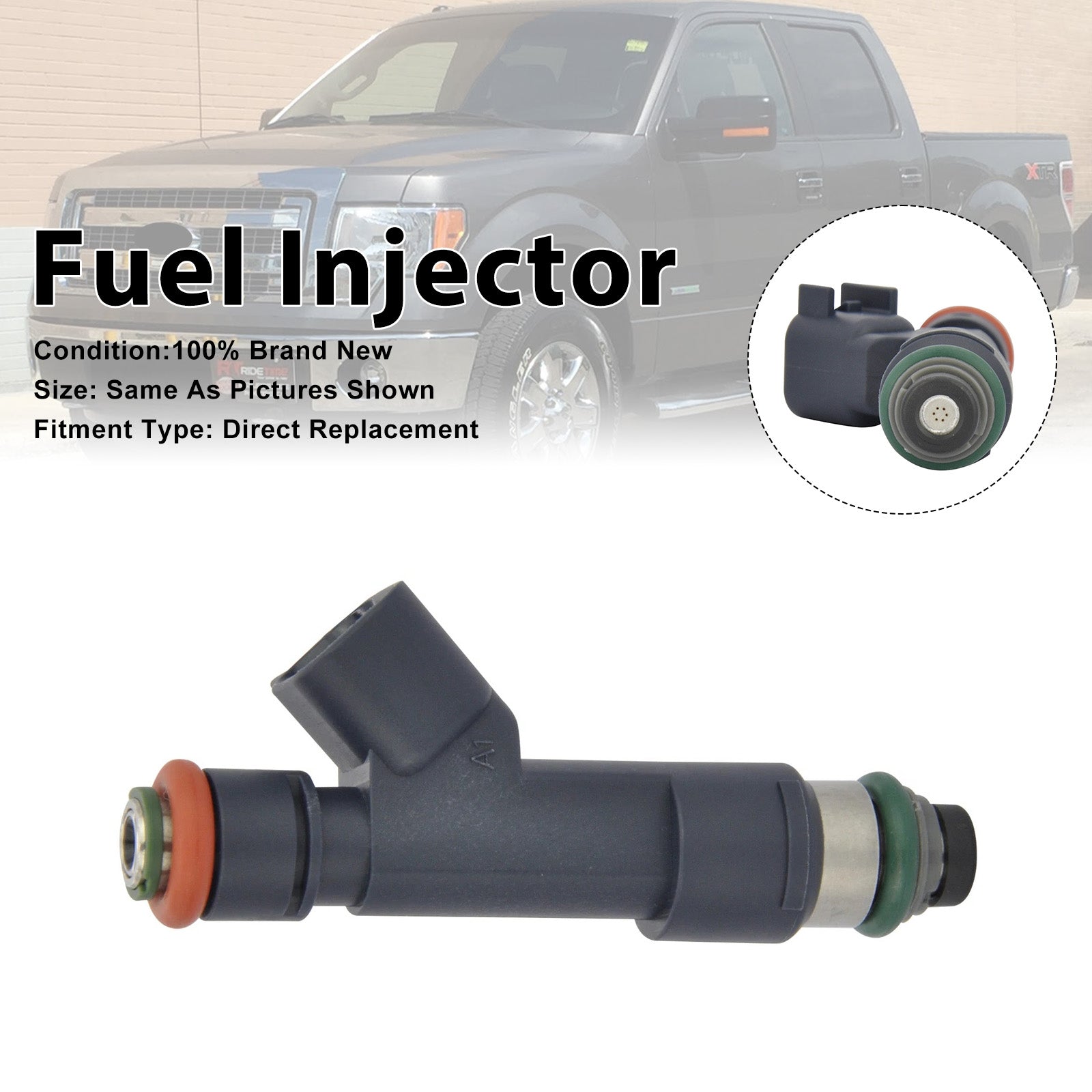 1Pcs Fuel Injector For Ford F150 2011-2014 F150 Raptor 2010-2014 AL3E-F7A