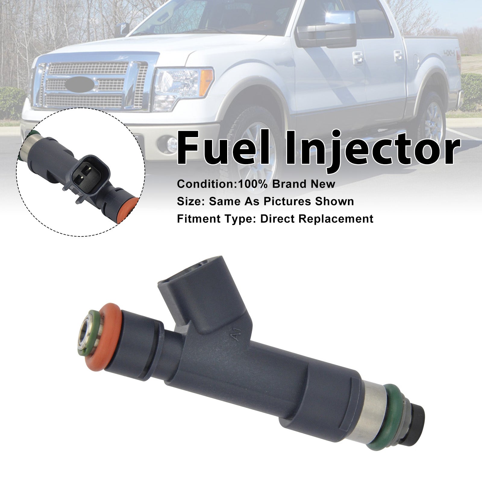 1Pcs Fuel Injector For Ford F150 2011-2014 F150 Raptor 2010-2014 AL3E-F7A
