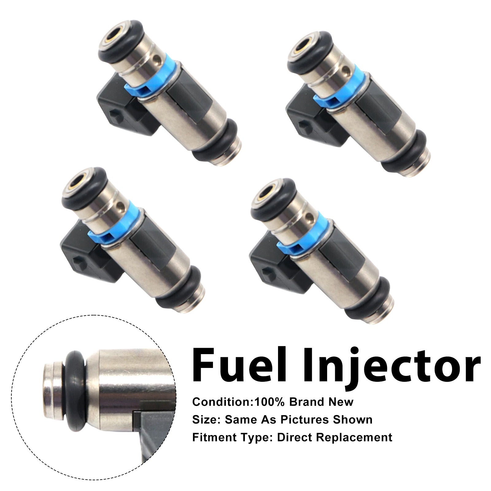 4Pcs Fuel Injector For Fiat Coupe 175 1996-2000 Stilo 192 2001-2008 iwp006