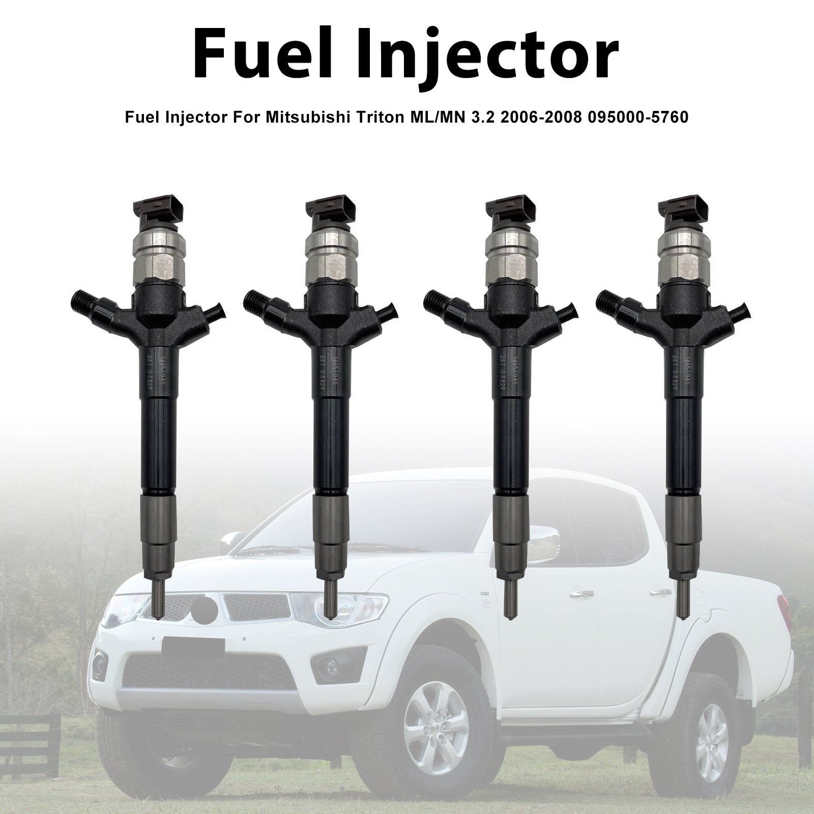 4Pcs Fuel Injector For Mitsubishi Triton ML/MN 3.2 2006-2008 095000-5760