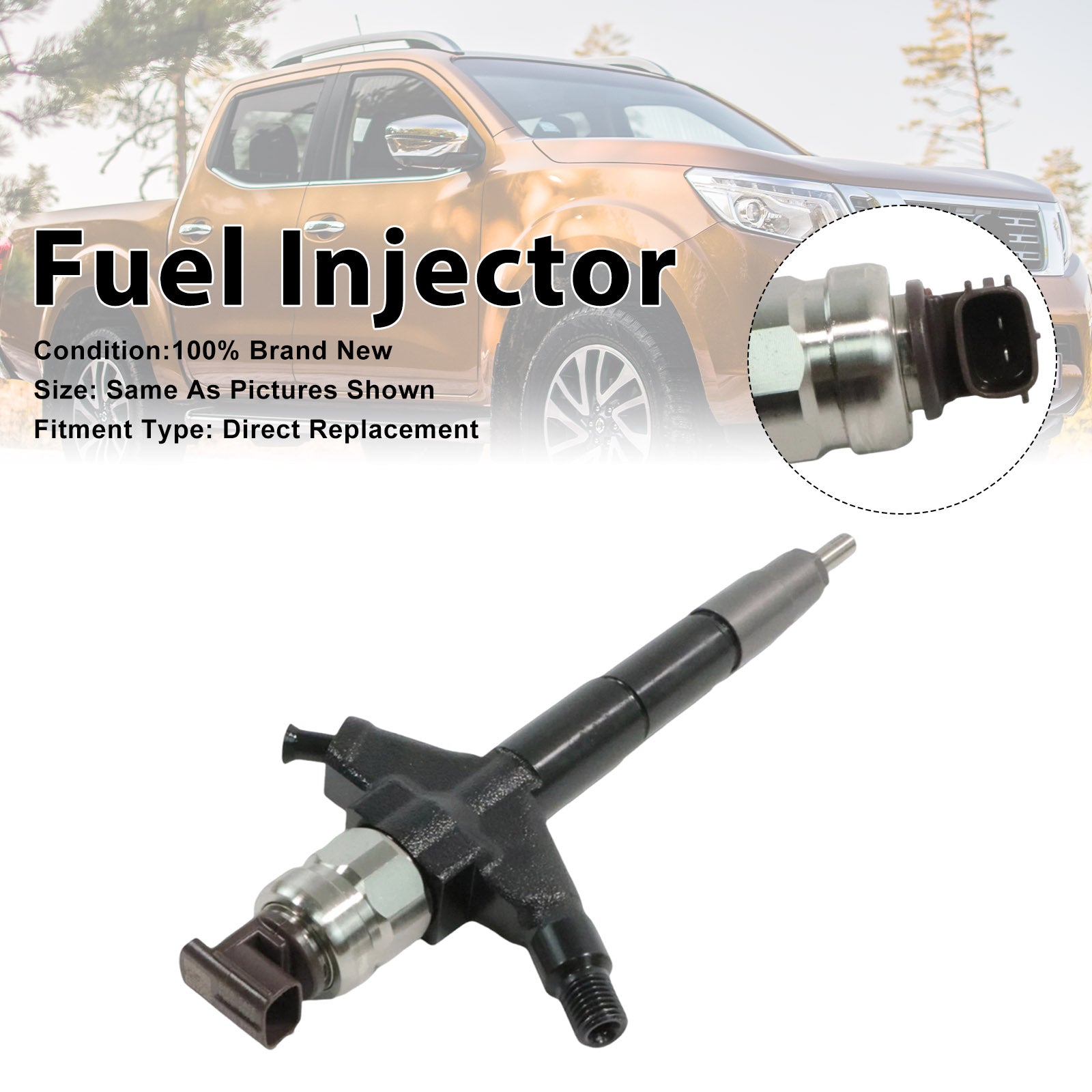 1Pcs Fuel Injector For Nissan Navara NP300 295050-1060 16600-3XN0A