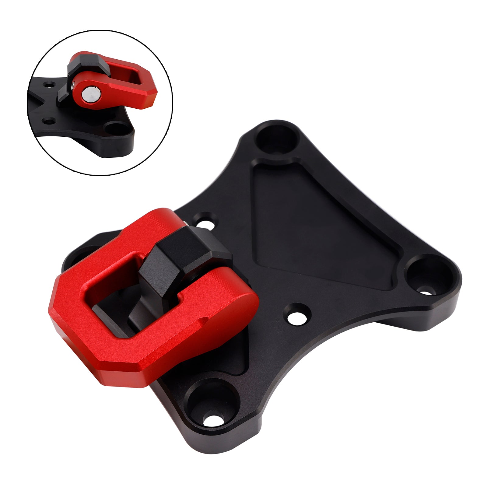 Rear Radius Rod Plate D-Ring Shackle Tow Hook For Yamaha Maverick X3 900 X Max