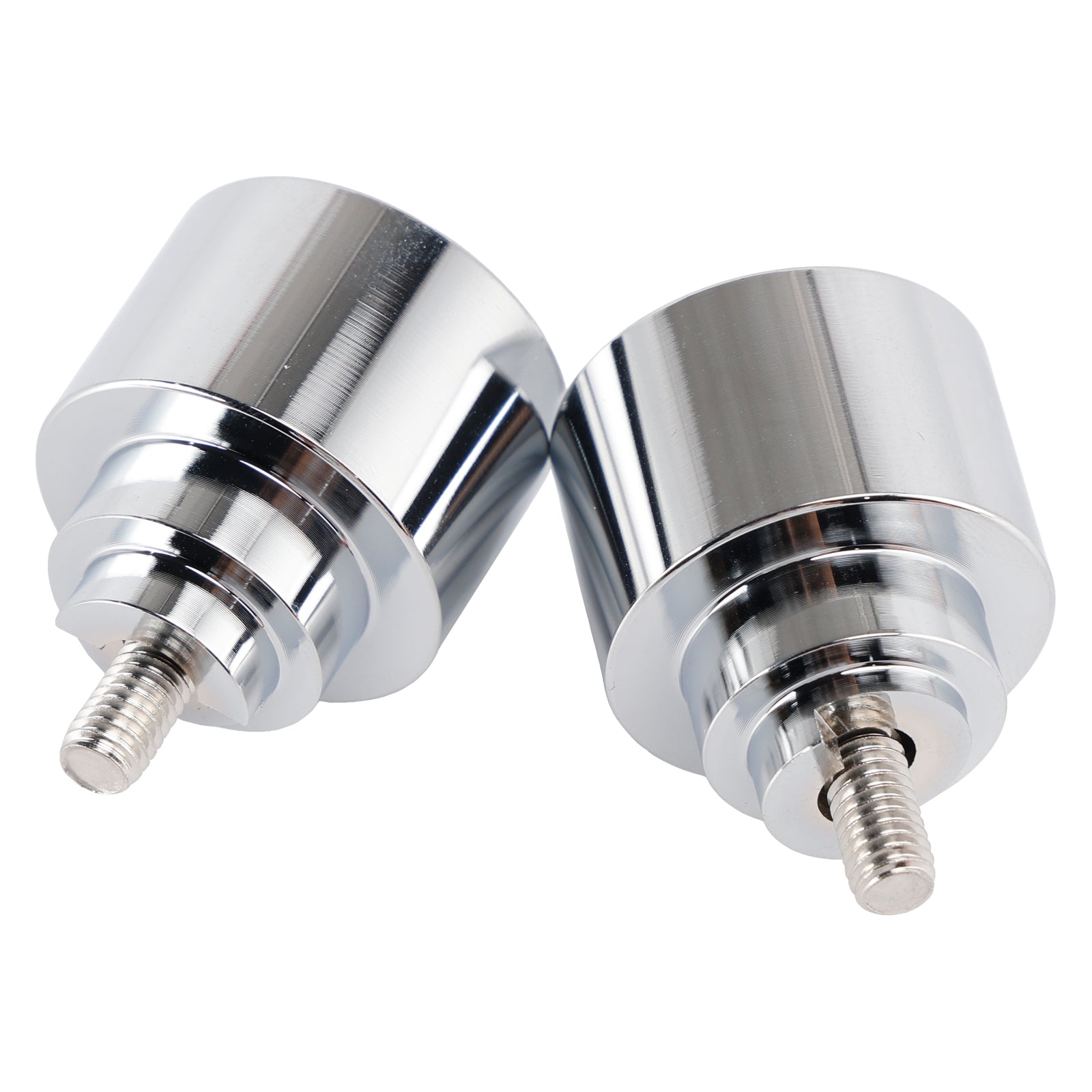 Silver Handlebar End Weight Balancer Pair For Honda CBR CB VFR CTX GL NX VT XL