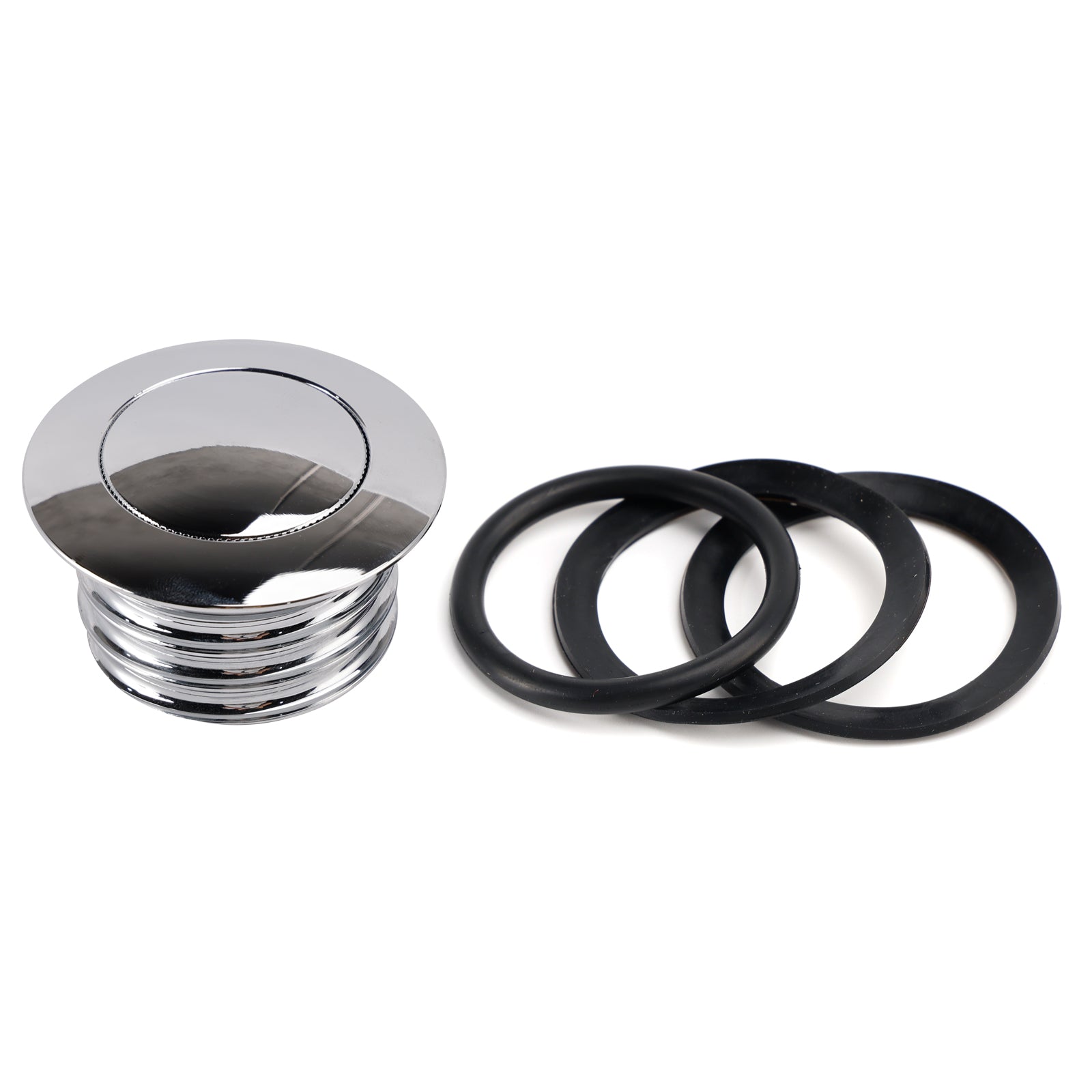 Chrome Pop-Up Gas Cap Vented For Softail Dyna Road King Sportster XL 1982-2019