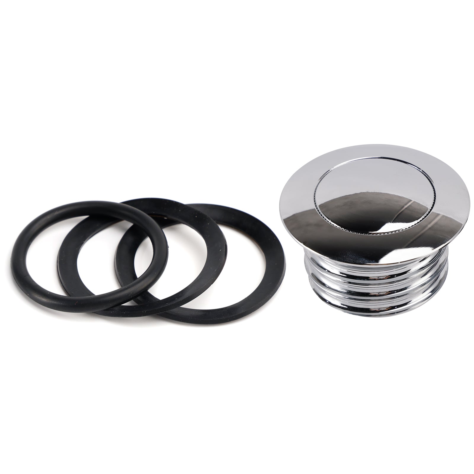 Chrome Pop-Up Gas Cap Vented For Softail Dyna Road King Sportster XL 1982-2019