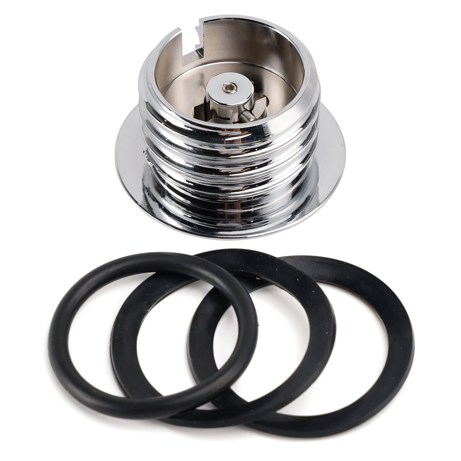 Chrome Pop-Up Gas Cap Vented For Softail Dyna Road King Sportster XL 1982-2019