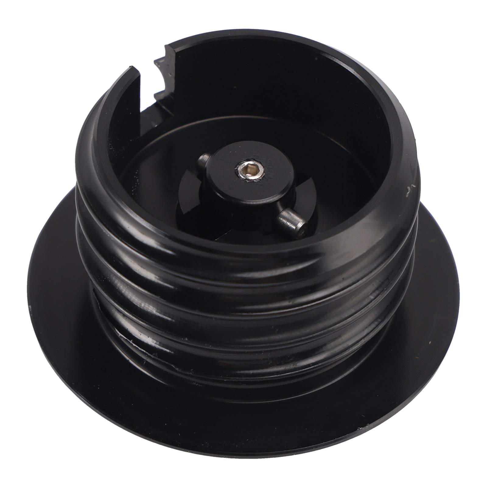 Black Pop-Up Gas Cap Set Vented For Softail Dyna Road King FXR 1982-2010