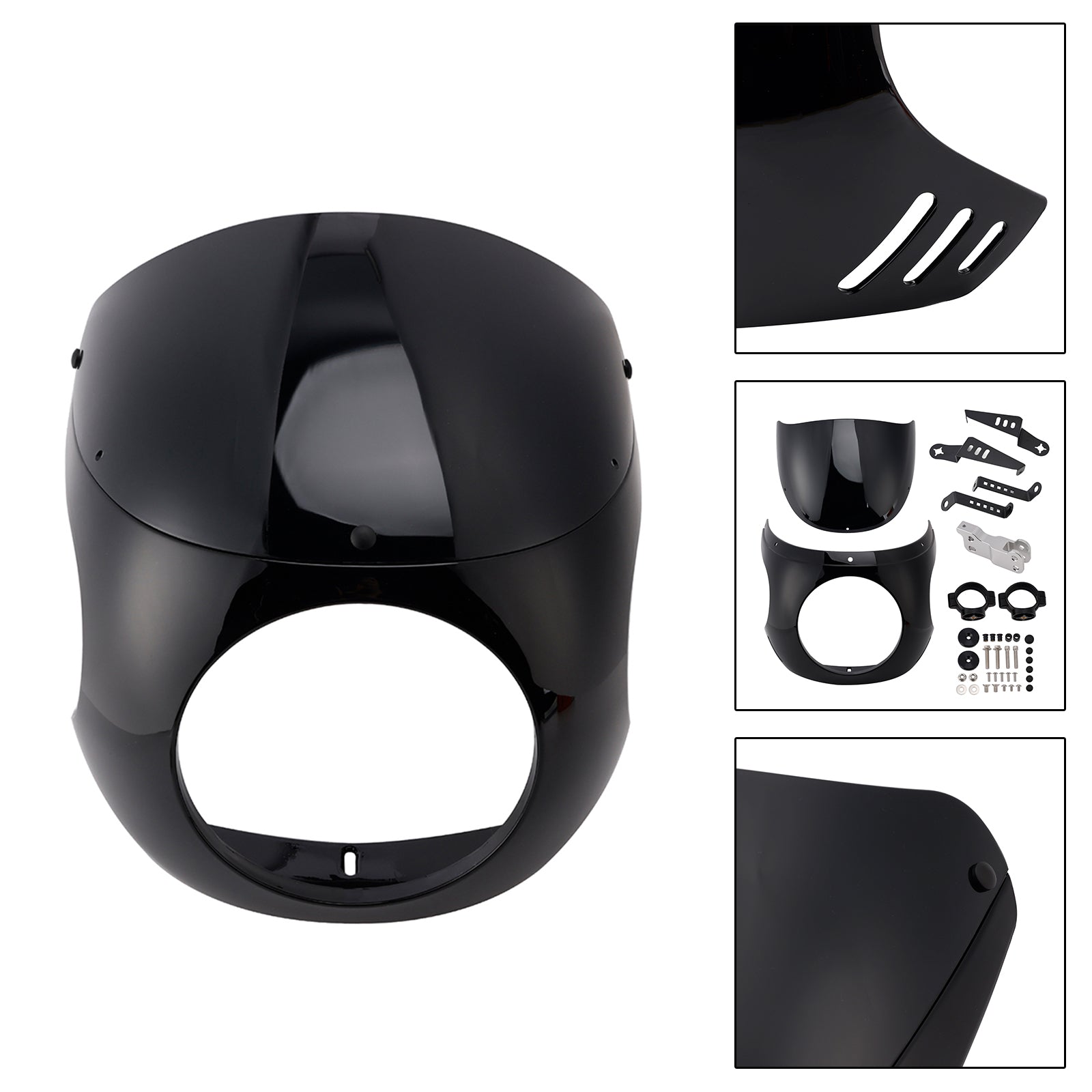 Windshield WindScreen fit for BMW R NINE T 2014-2024 Black+Black