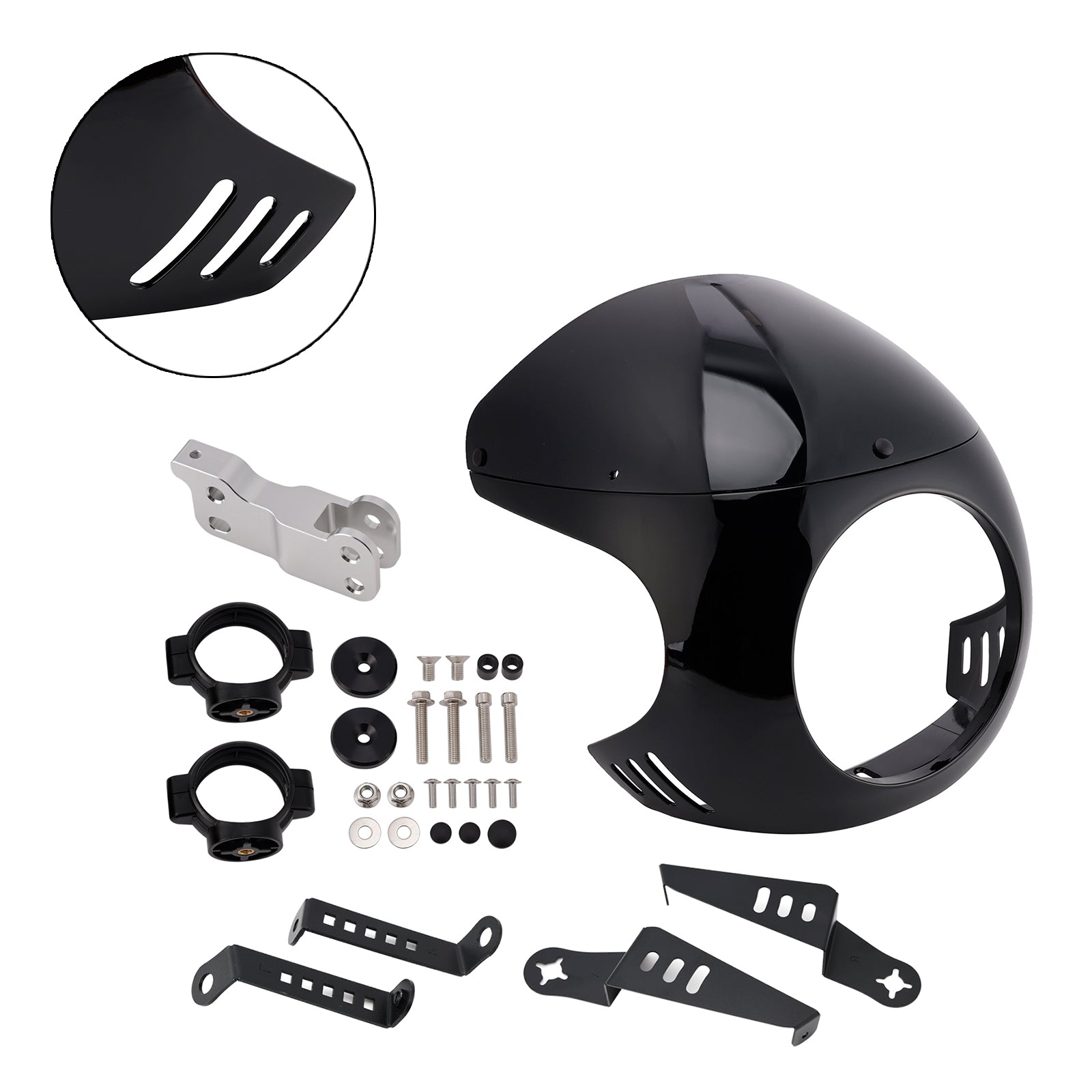 Windshield WindScreen fit for BMW R NINE T 2014-2024 Black+Black