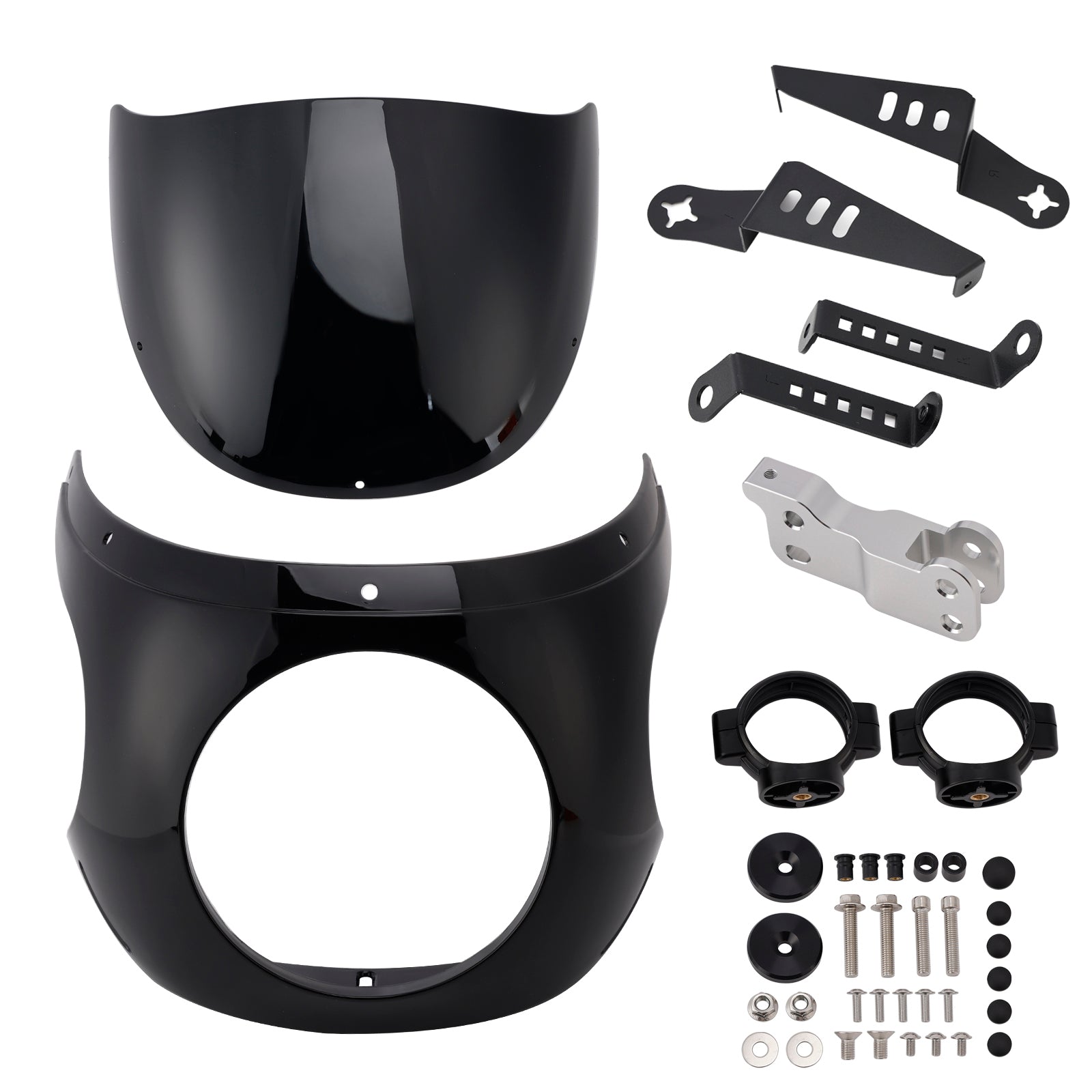 Windshield WindScreen fit for BMW R NINE T 2014-2024 Black+Black