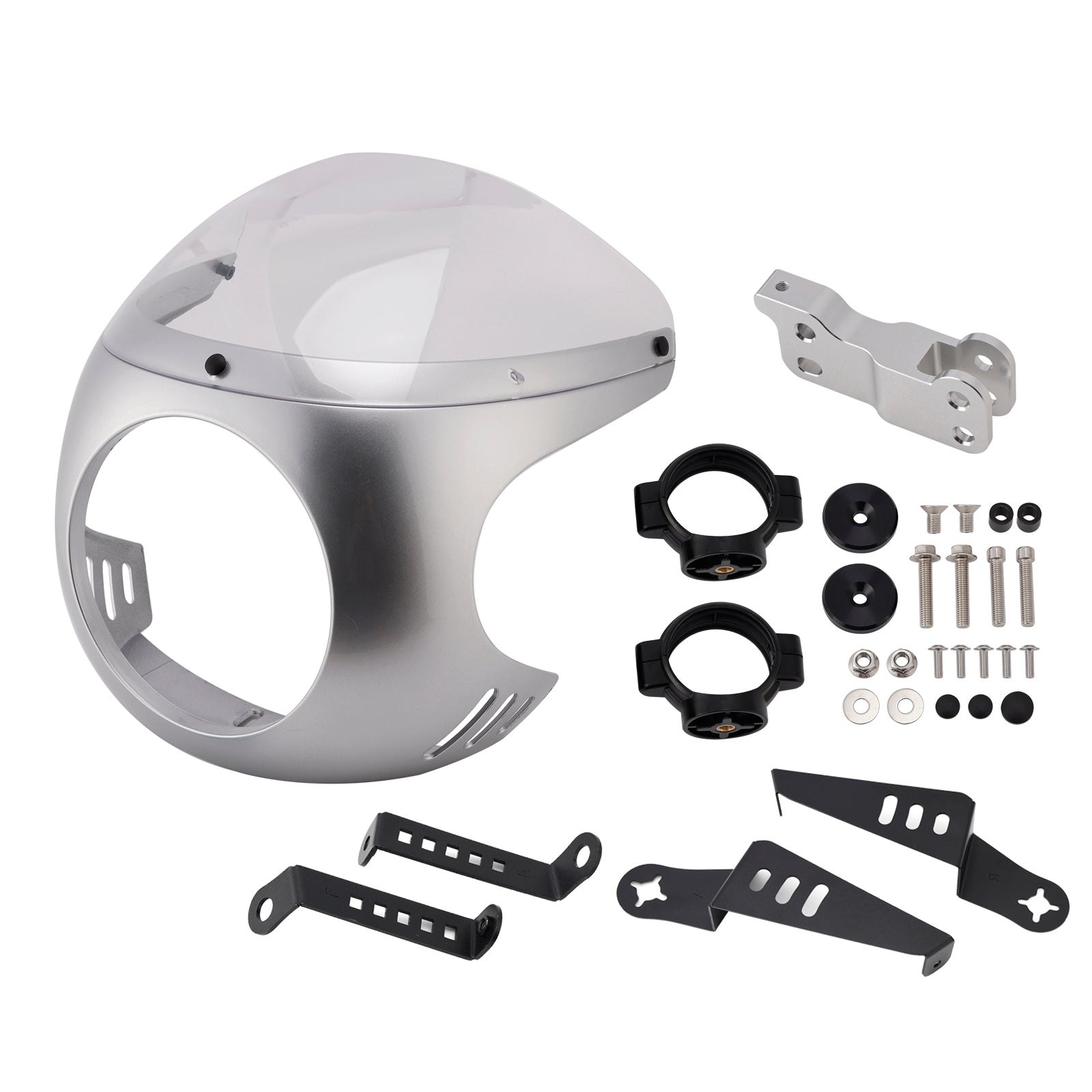 Windshield WindScreen fit for BMW R NINE T 2014-2024 Silver+Clear