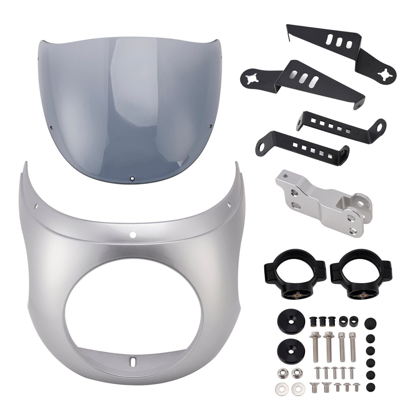 Windshield WindScreen fit for BMW R NINE T 2014-2024 Silver+Gray