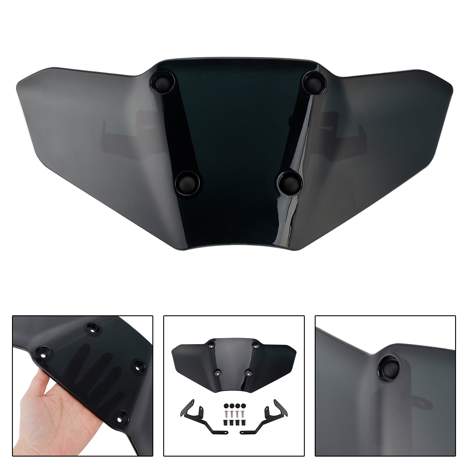 Motorcycle Windshield WindScreen Fairing fit for Yamaha MT-07 2025-2026 Black