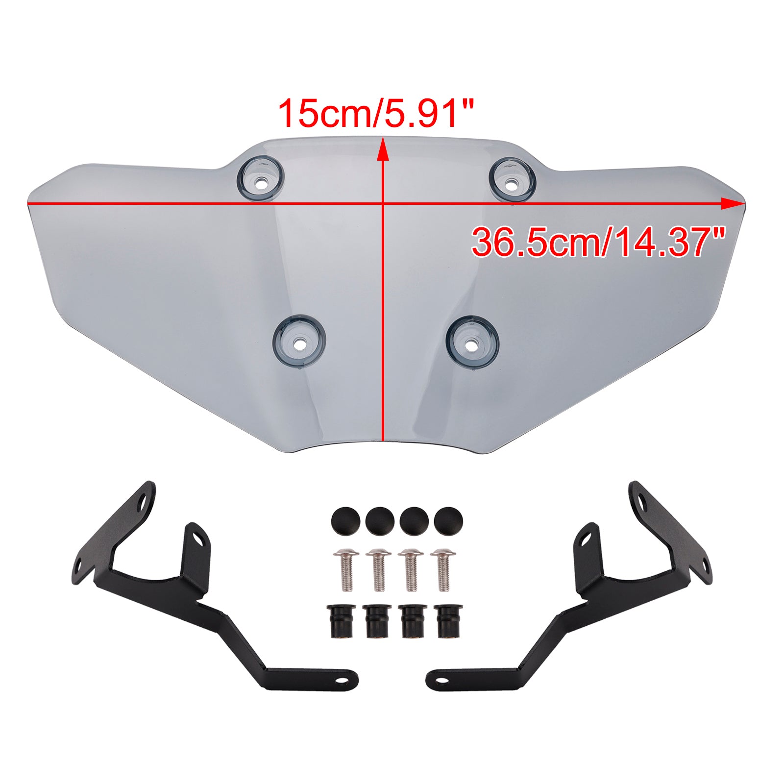 Motorcycle Windshield WindScreen Fairing fit for Yamaha MT-07 2025-2026 Gray