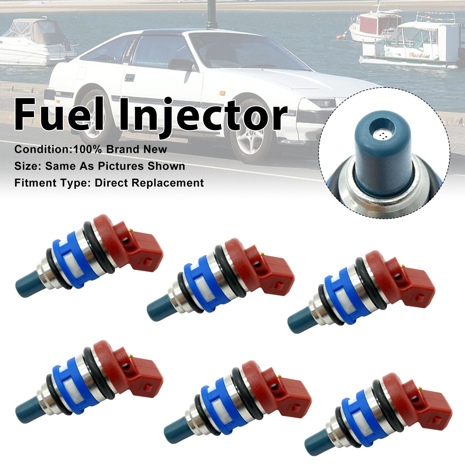 6Pcs Fuel Injector For Nissan 300ZX 1984-1990 Maxima 1988-1994 16600-15V02