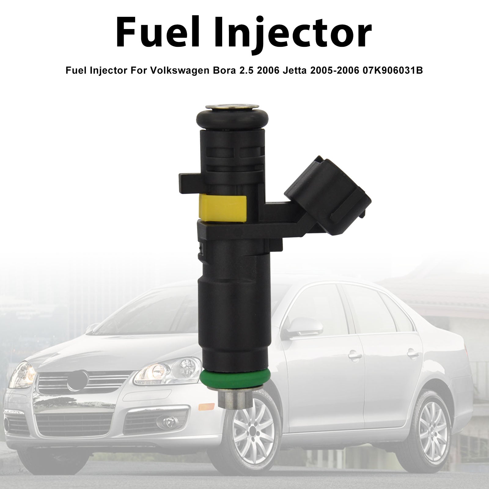 1Pcs Fuel Injector For Volkswagen Bora 2.5 2006 Jetta 2005-2006 07K906031B