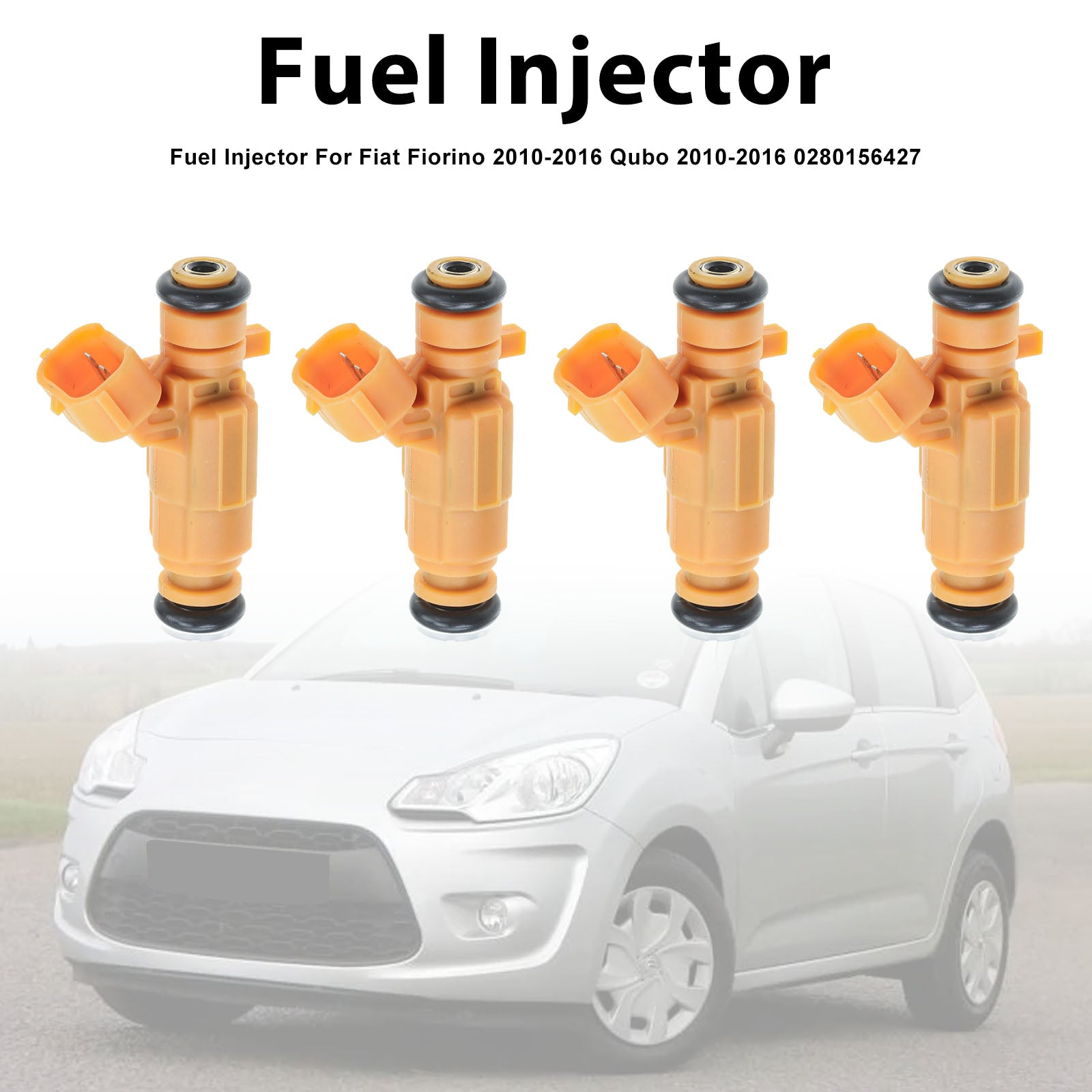4Pcs Fuel Injector For Fiat Fiorino 2010-2016 Qubo 2010-2016 0280156427