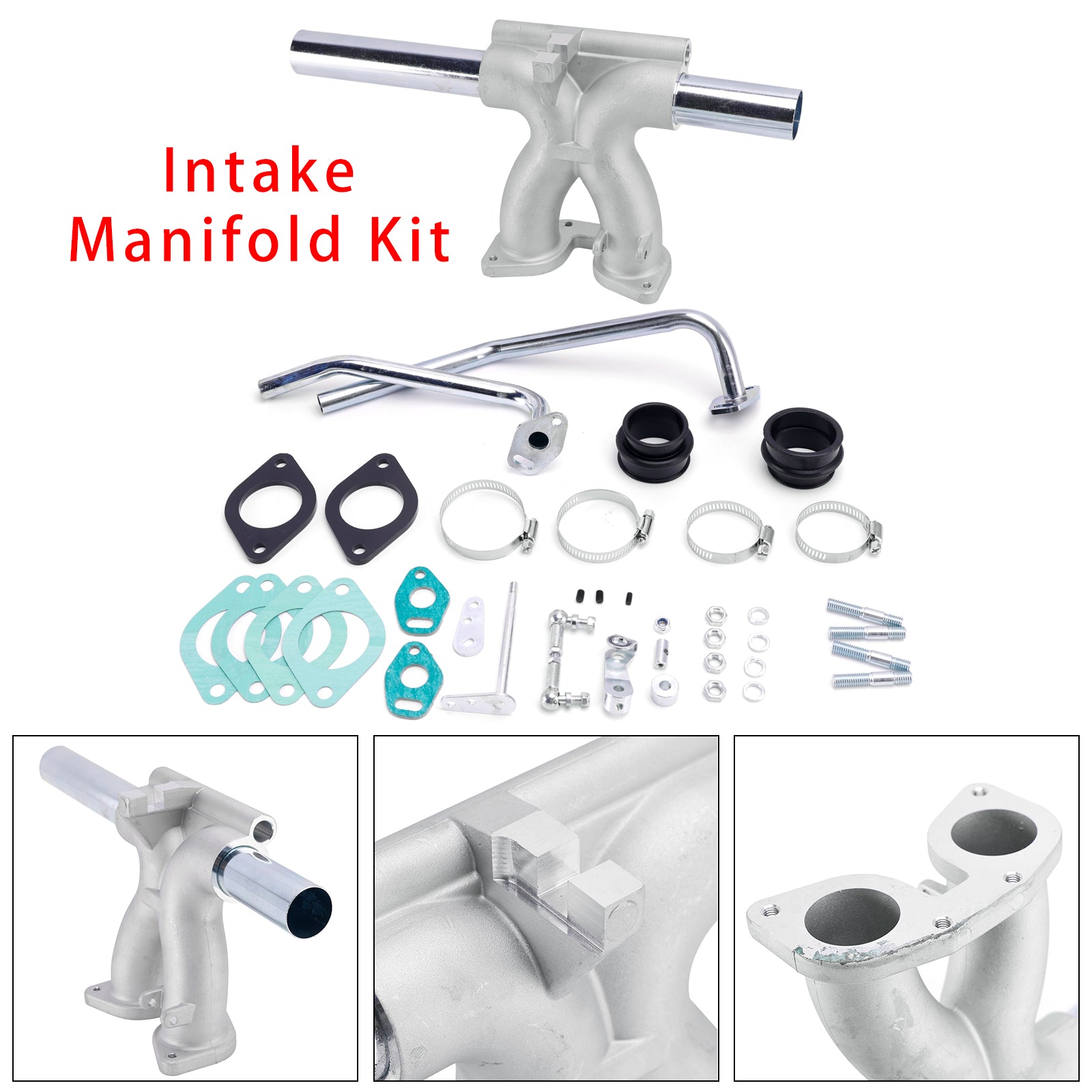 Manifold Kit 99004.315 Fit VW Beetle Bug Type 1 Single Fit Weber 40 Idf 44 Carb