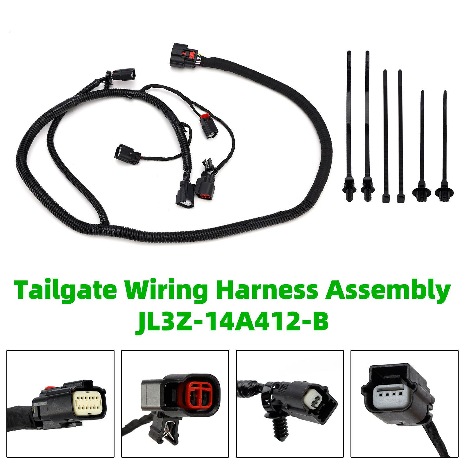 Tailgate Wiring Harness Assembly JL3Z-14A412-B for Ford F-150 2015-2020