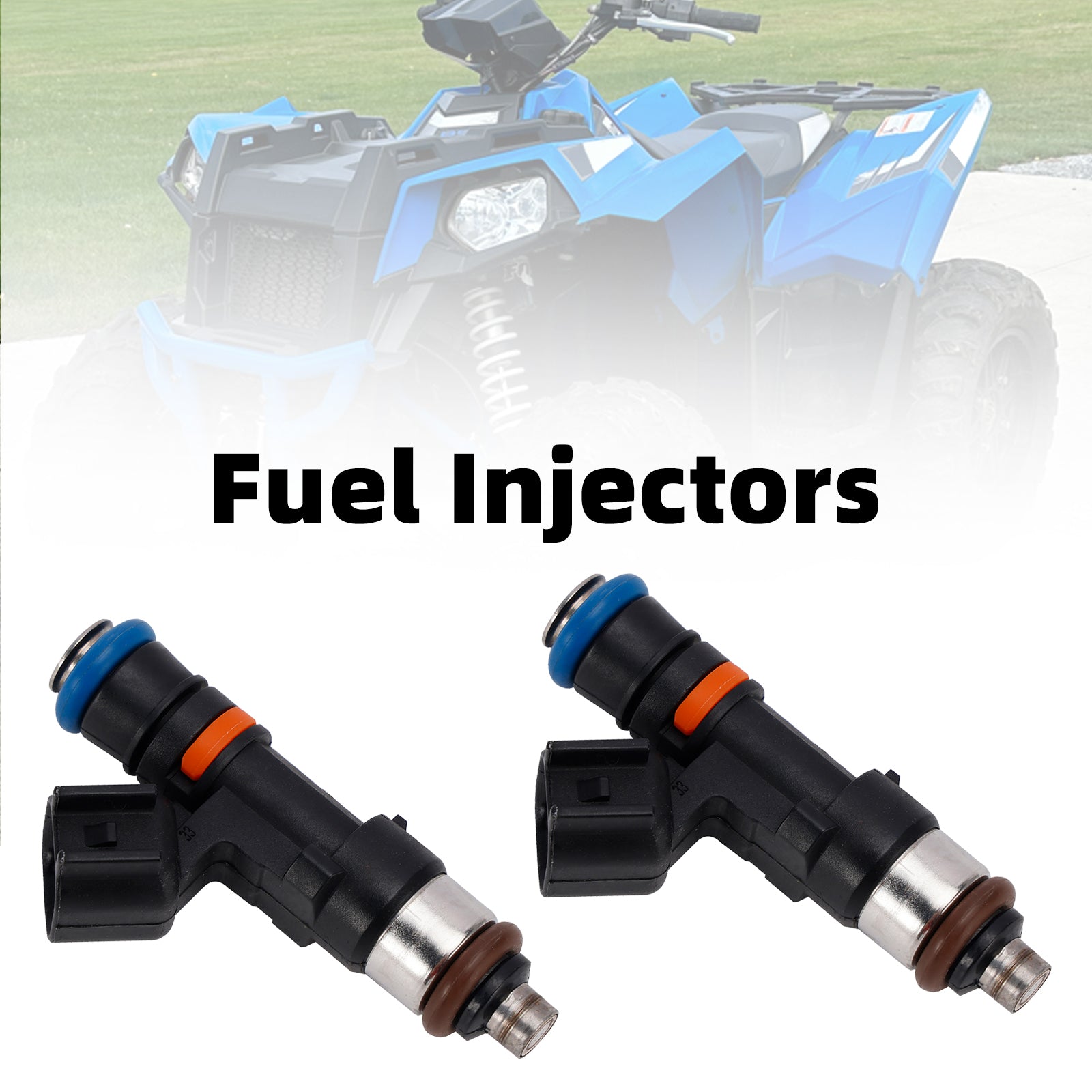 2PC Fuel Injectors 1203568 For Polaris Sportsman Scrambler 850 1000