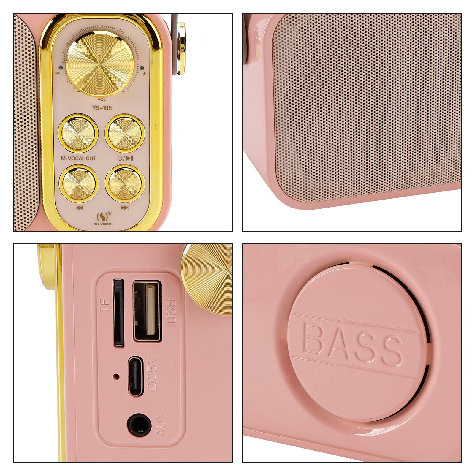 Mini Wireless Bluetooth Speaker 10W Power Home Theater Dual Microphone Speaker