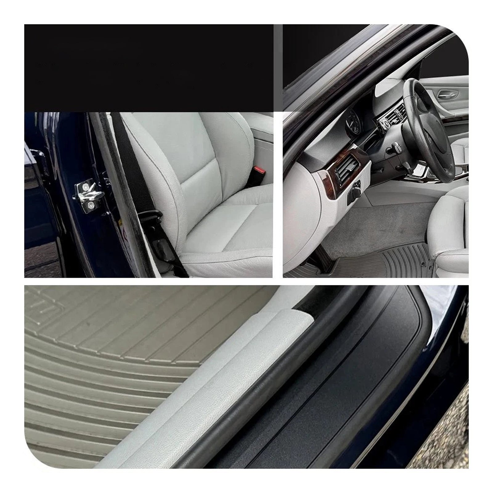 2X Front L+R Door Rubber Seal Weatherstrip For BMW 3 Series 1991-2011 5 Door