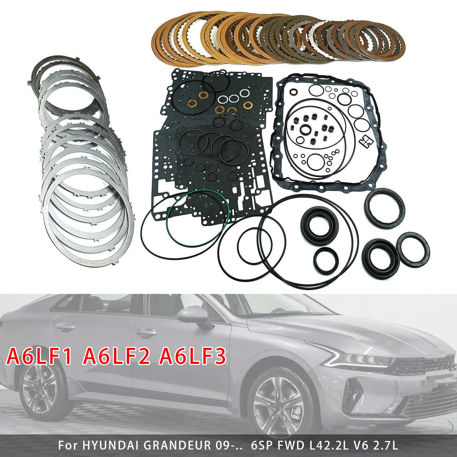 A6LF1 A6LF2 A6LF3 Transmission Master Rebuild Overhaul Kit For Hyundai Kia