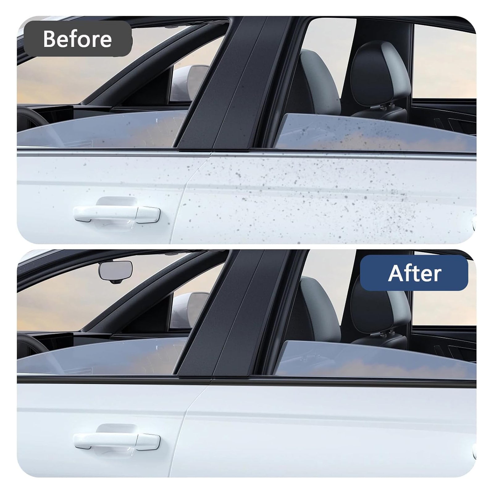 4Pcs Car Outer Window Weatherstrip Seal Belt For Lexus RX270/350/450H 2008-2014