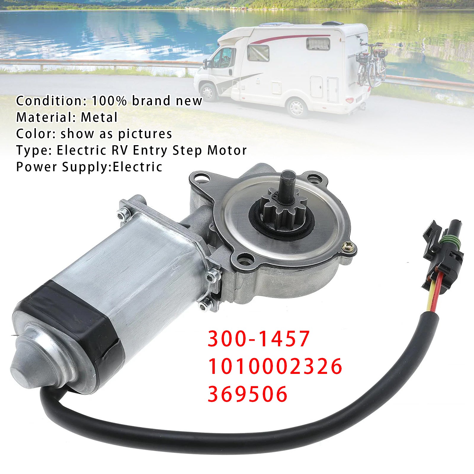 300-1457 Electric RV Entry Step Motor For 1010002326 369506 Revolution Series