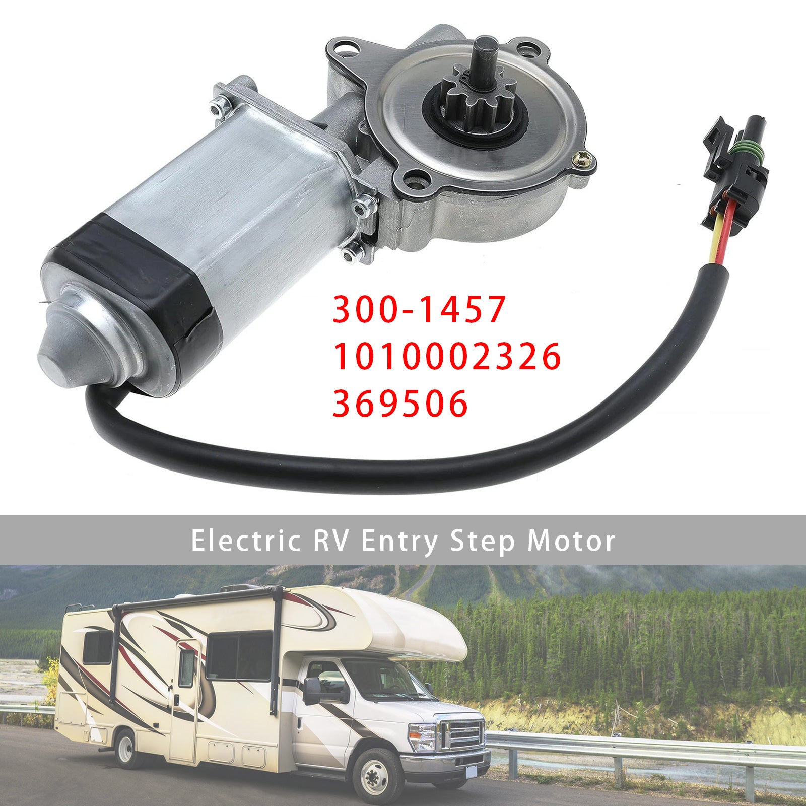 300-1457 Electric RV Entry Step Motor For 1010002326 369506 Revolution Series